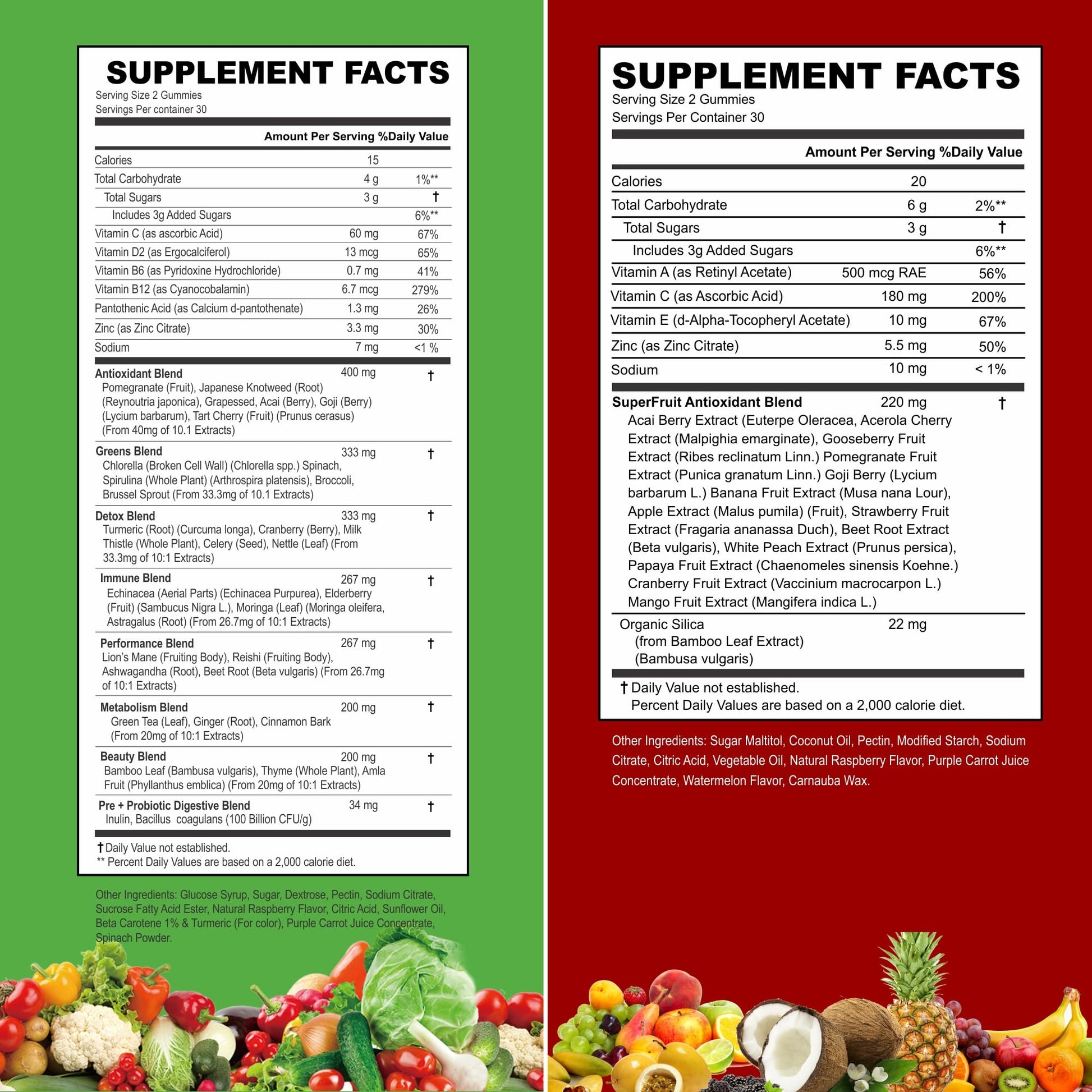 VITINITY Made with Real Fruit-Real Veggie Gummies-Superfood Vegetable Vitamin Sup - AB Mystery