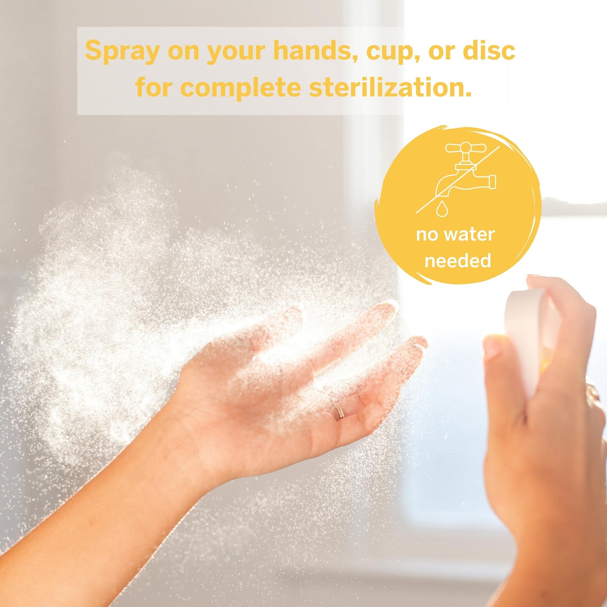 Pixie Sterilizer Spray for Menstrual Cups - Complete Sterilization in Just A Quick Spray - 100% Hypoallergenic - AB Mystery