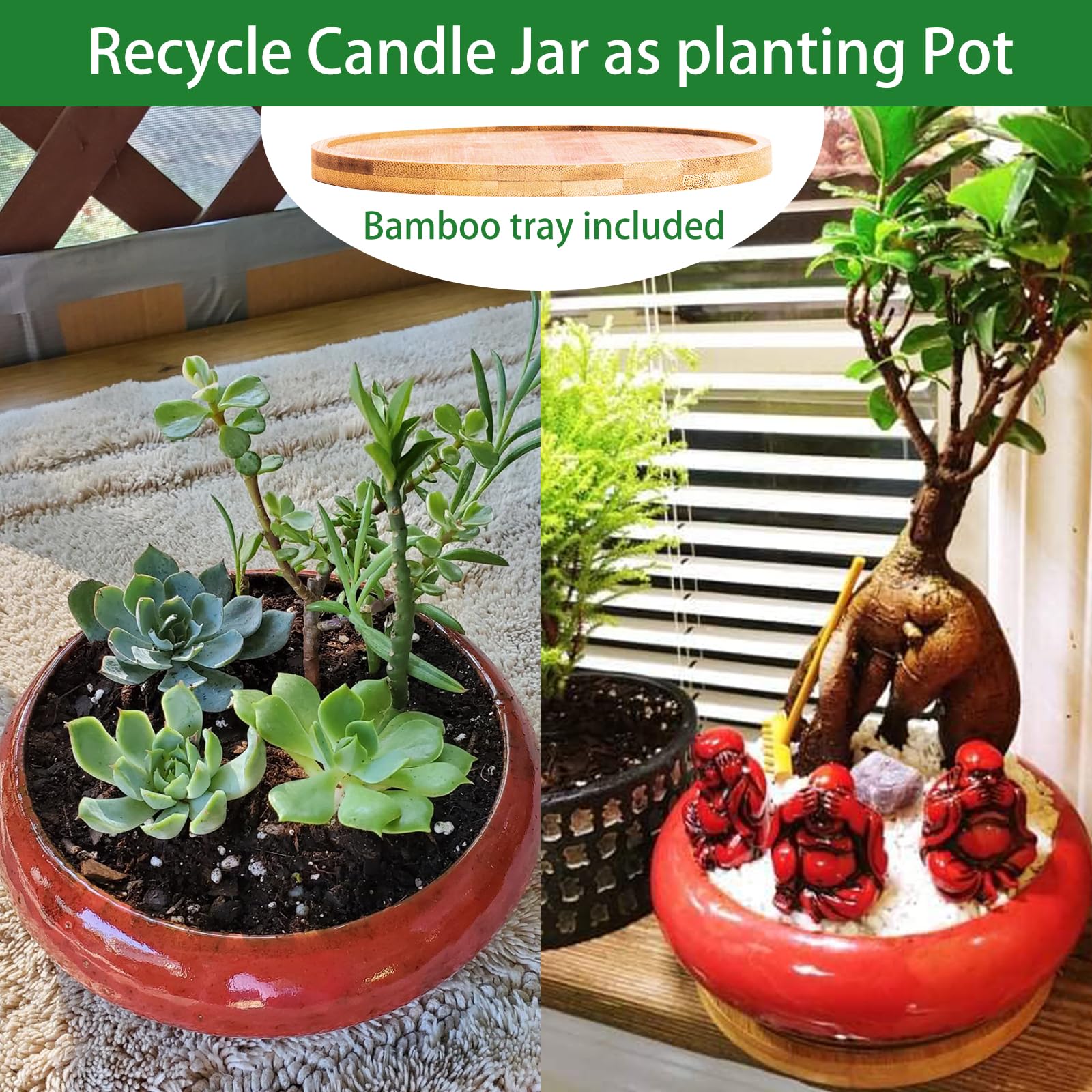 Scented Candles, 3 Wicks Large Rose Candles for Home Scented, 17 oz Aromatherapy Candle Gifts - AB Mystery