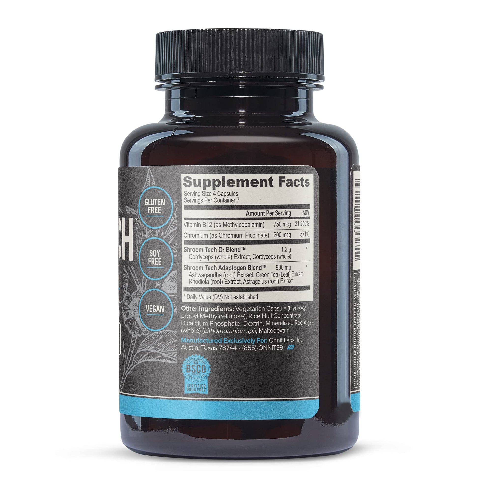 Onnit Shroom Tech SPORT: Clinically Studied Preworkout Supplement with Cordyceps - AB Mystery