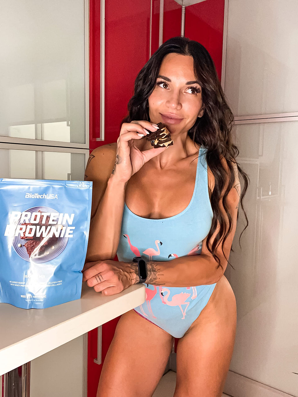 BioTechUSA Protein Brownie, Baking Mix with Collagen, whey proteins and sweeteners. 600 g, Chocolate BioTechUSA