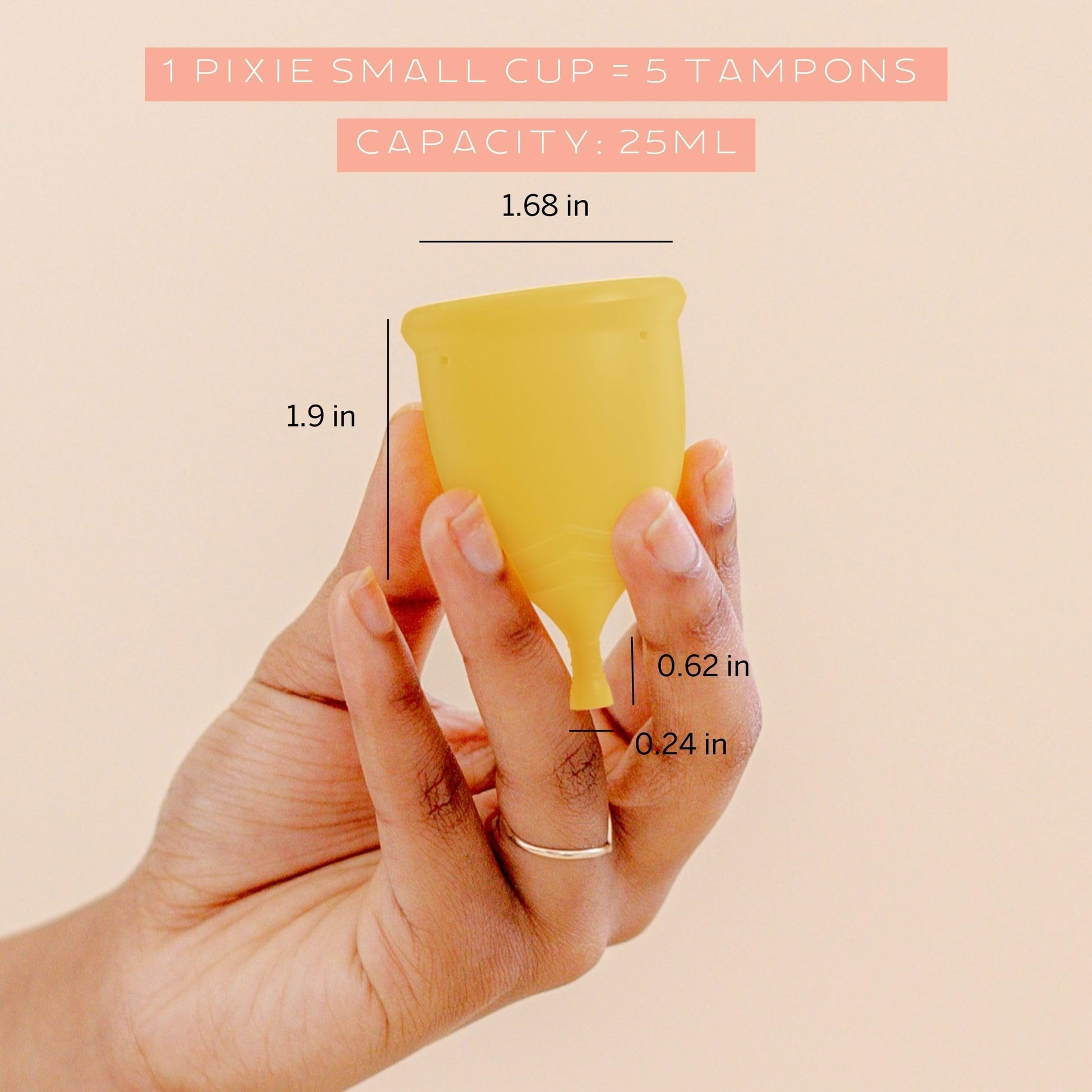 Pixie Menstrual Cup Steamer Sterilizer with A Small Period Cup - Ranked 1 for Most Comfortable Reusable - AB Mystery