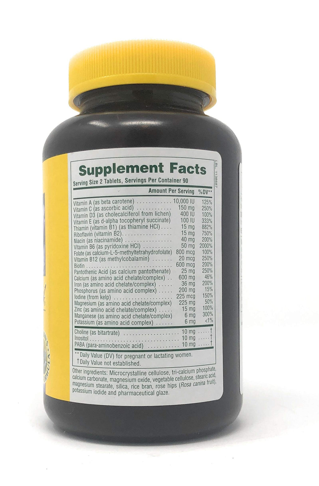 NaturesPlus Ultra Prenatal Multivitamin - 800 mcg Folate, 180 Vegetarian Tablets - Prenatal Supplement Nature's Plus