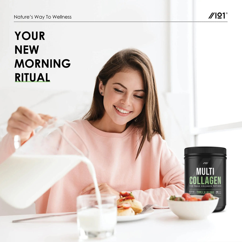 Multi Collagen Protein Powder (400g) - Types I, II, III, V & X - Hydrolyzed Grass Fed Bovine, Wild Caught Fish ALPHA01