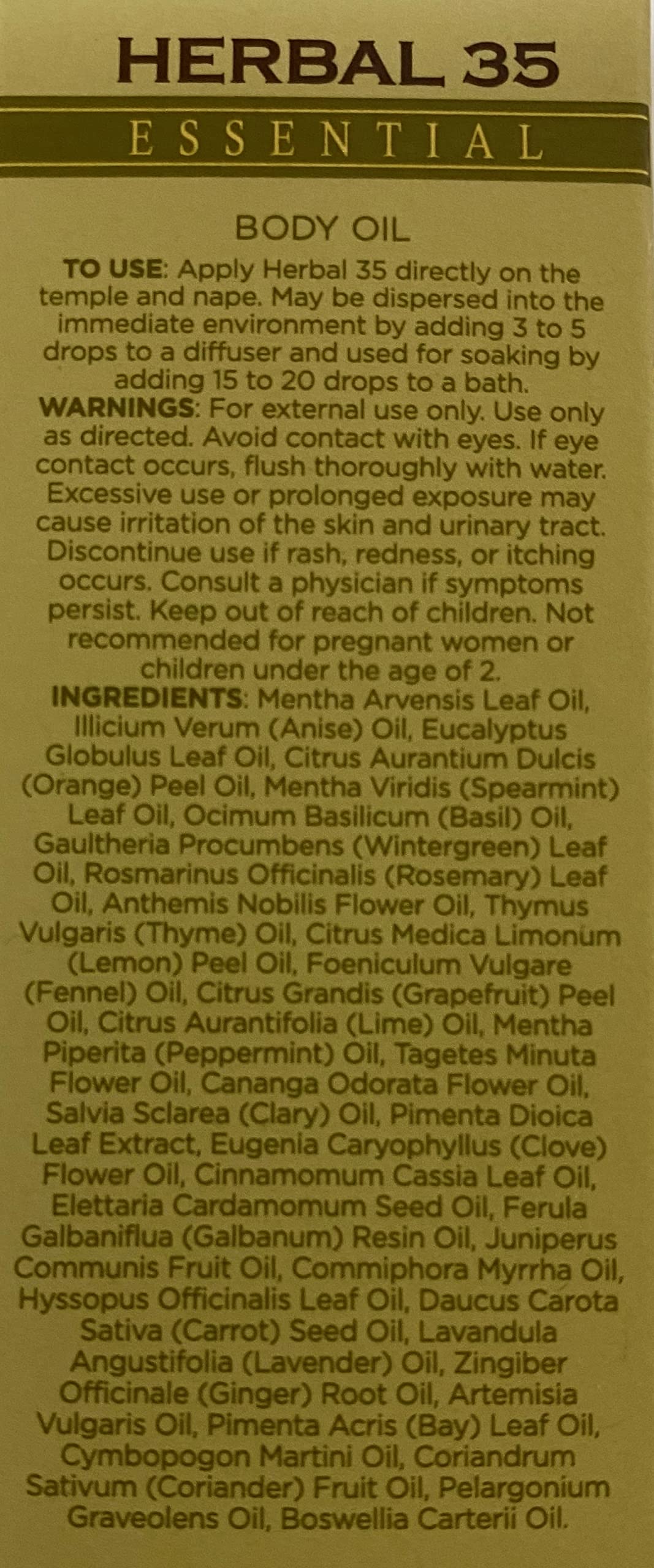 L'eudine Herbal 35 Essential Oil, Soothing and Calming Eucalyptus Essential Oil, Powerful Blend - AB Mystery