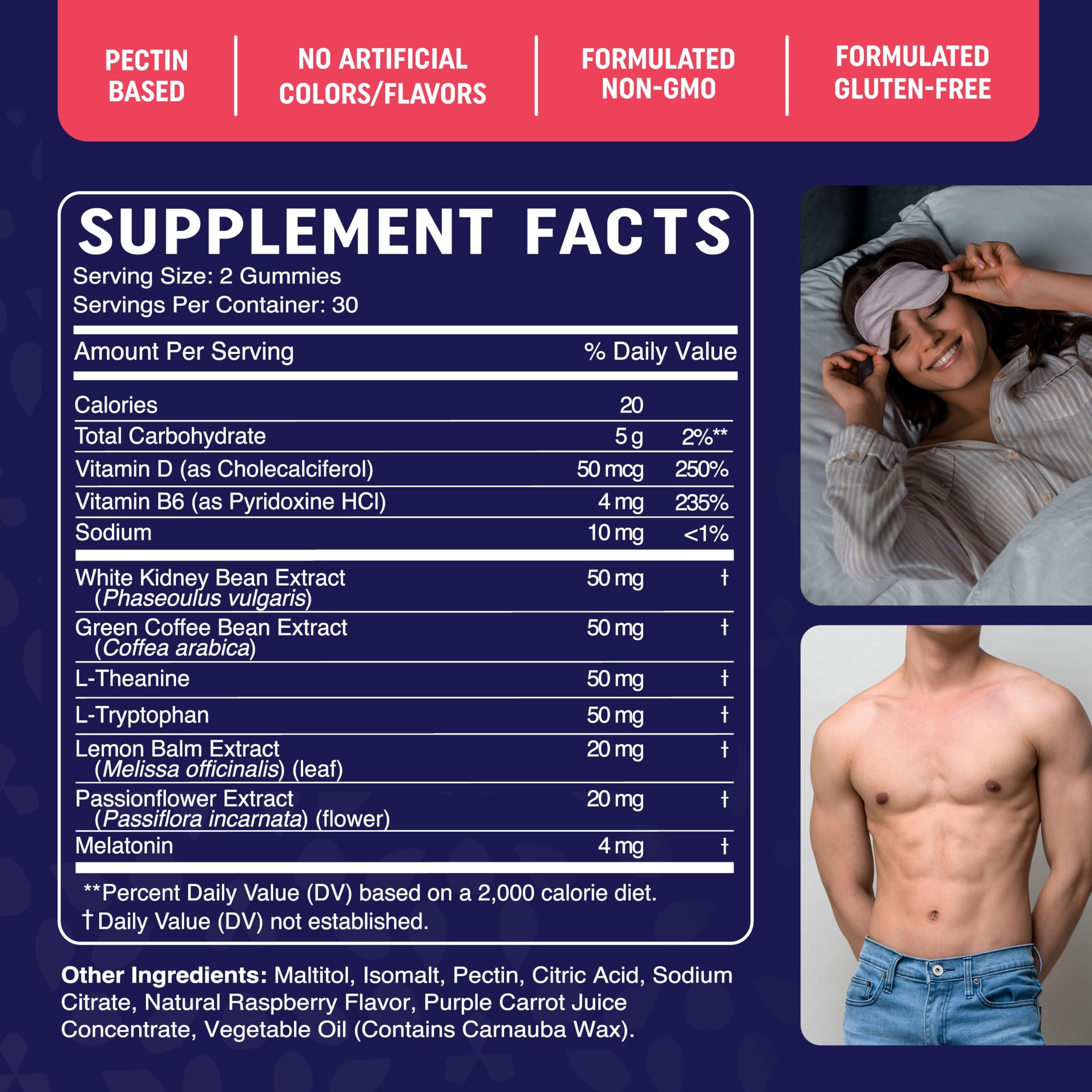 Sugar-Free Night Time Fat Burner Gummies for Sleep & Weight Loss Support | Hunger - AB Mystery