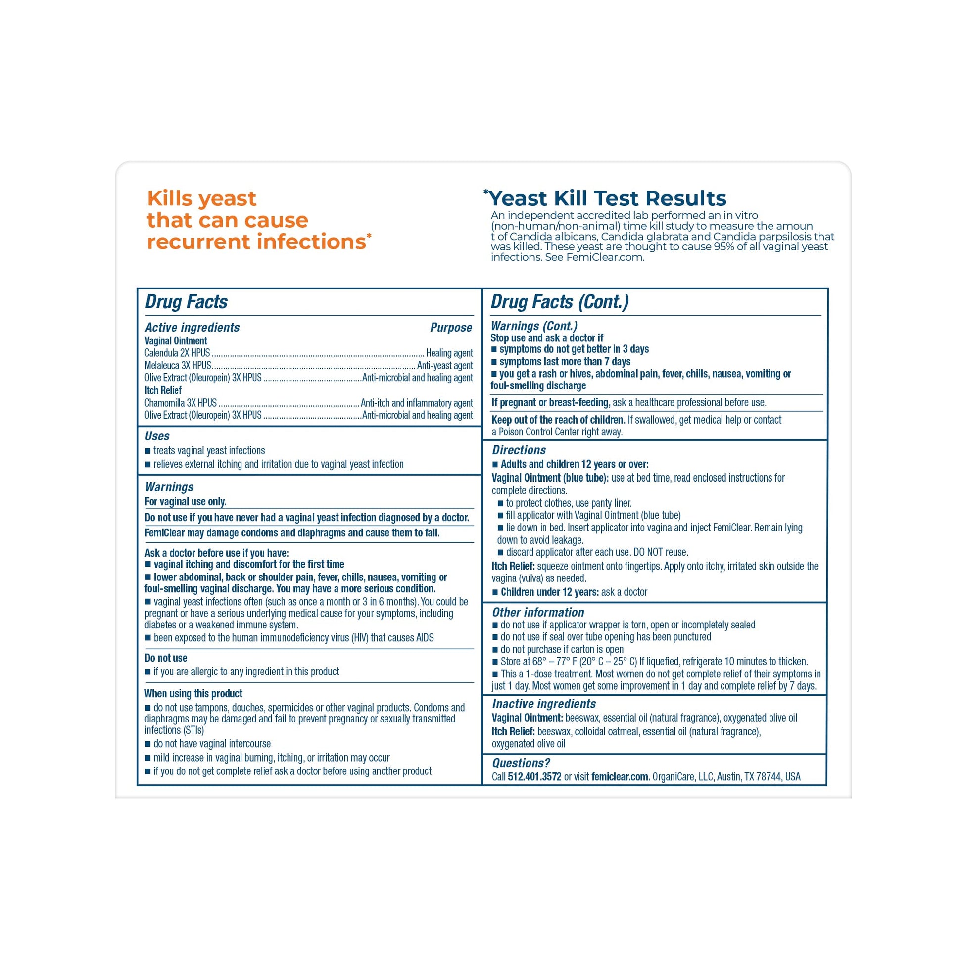 FemiClear 1-Day Dose Restoratives Complex Probiotic Bundle - AB Mystery