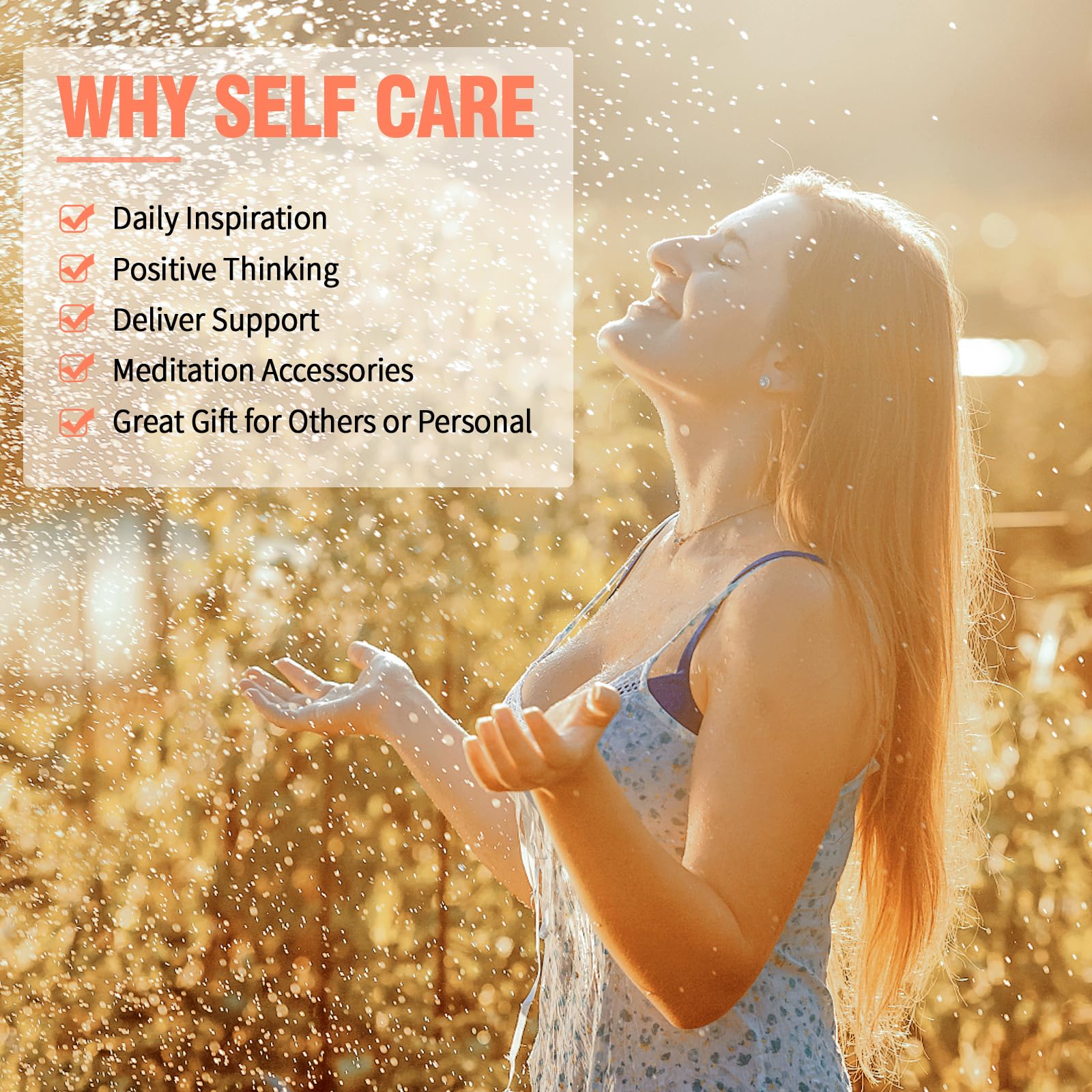 HIONXMGA Positive Messages in a Bottle (60+ Positive Affirmations),Self Care Gifts for Women Men - AB Mystery