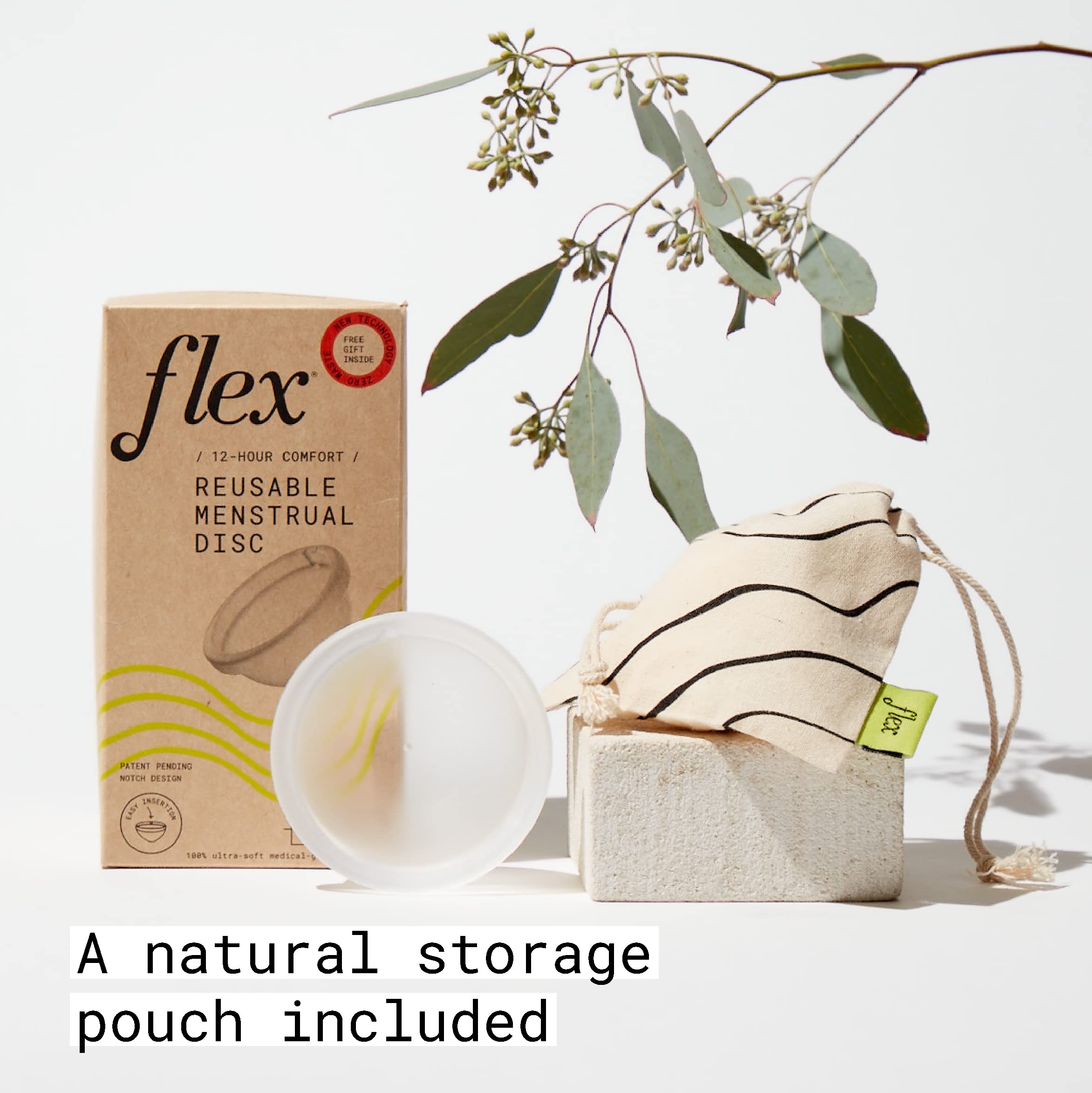 Flex Reusable Disc | Reusable Menstrual Disc | Tampon, Pad, and Cup Alternative | Capacity of 6 Super - AB Mystery