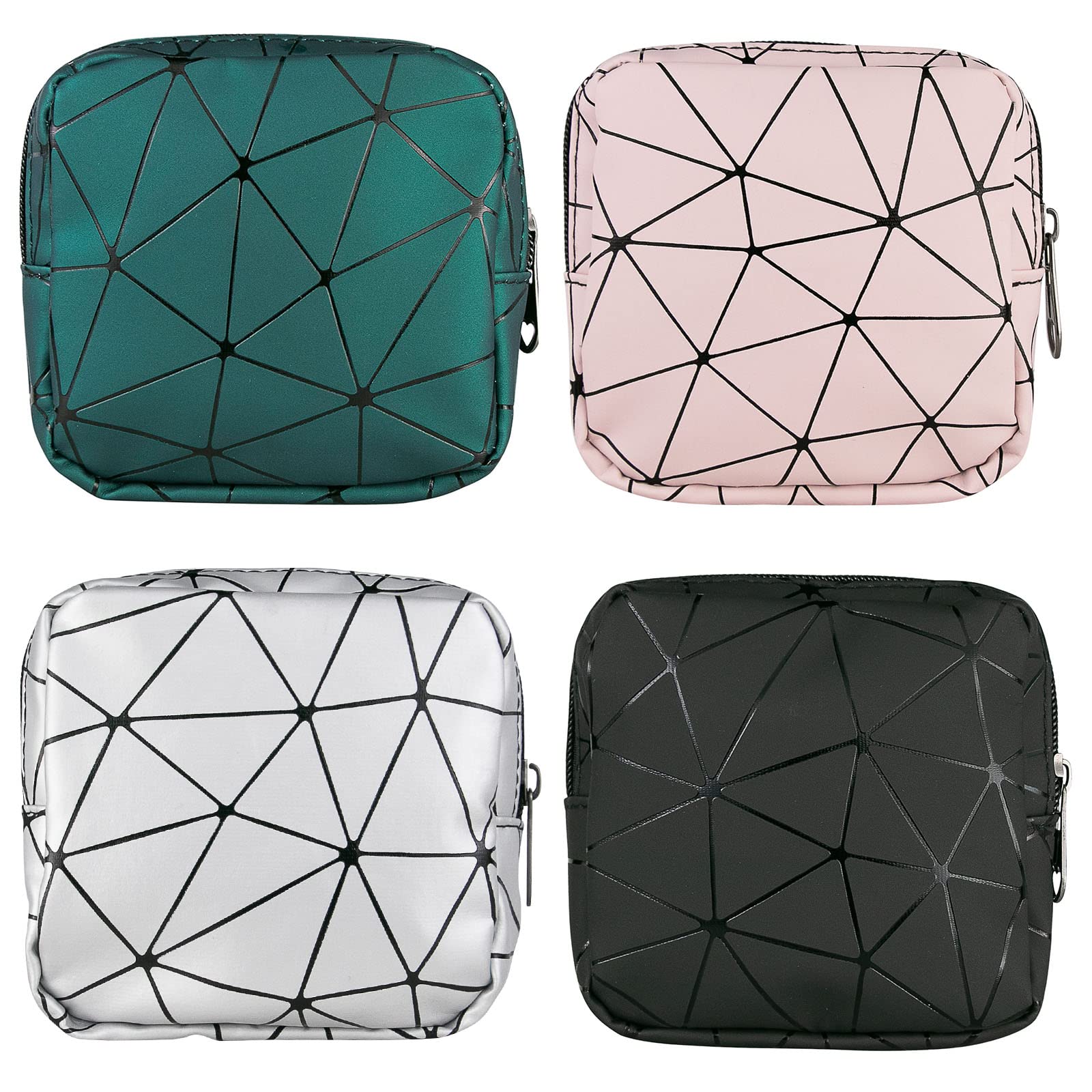 Sanitary Napkin Storage Bags 4PCS Menstrual Cup Pouches Nursing Pad Holder Tampon Bags