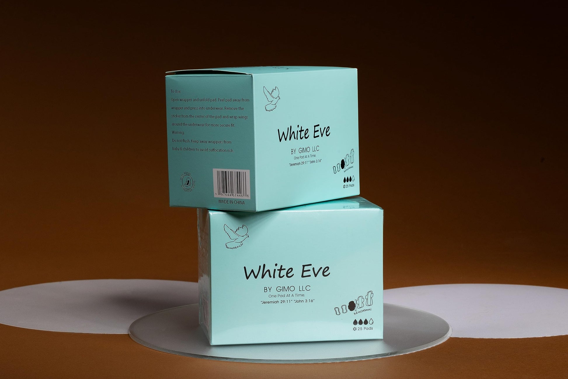 WHITE EVE Sanitary Pad Ultra Thin Sanitary Pads for Women with Fast Absorption and Leak Guard - AB Mystery