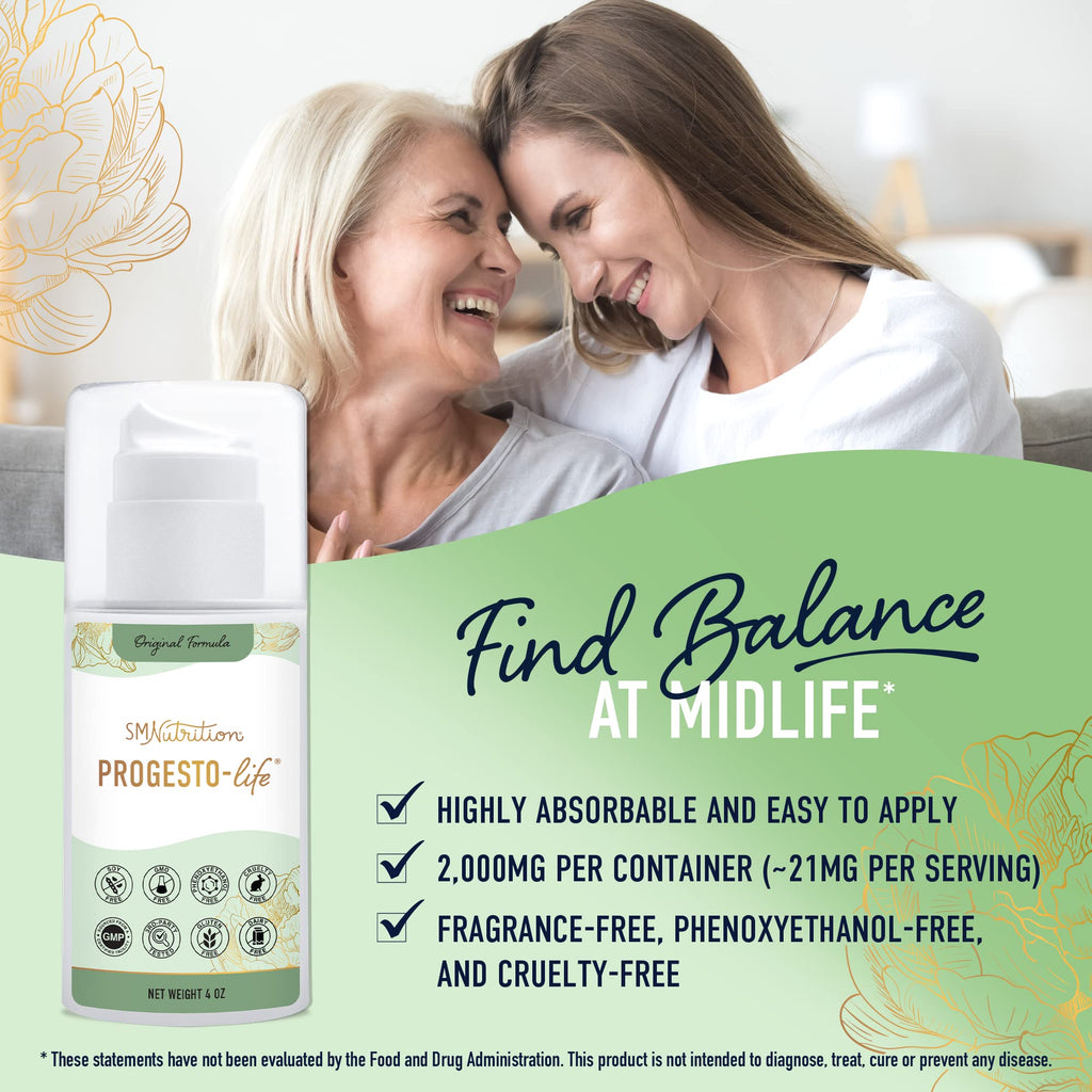 Progesterone Cream for Women | 2000mg USP Micronized Progesterone for Balance & Menstrual Support - AB Mystery