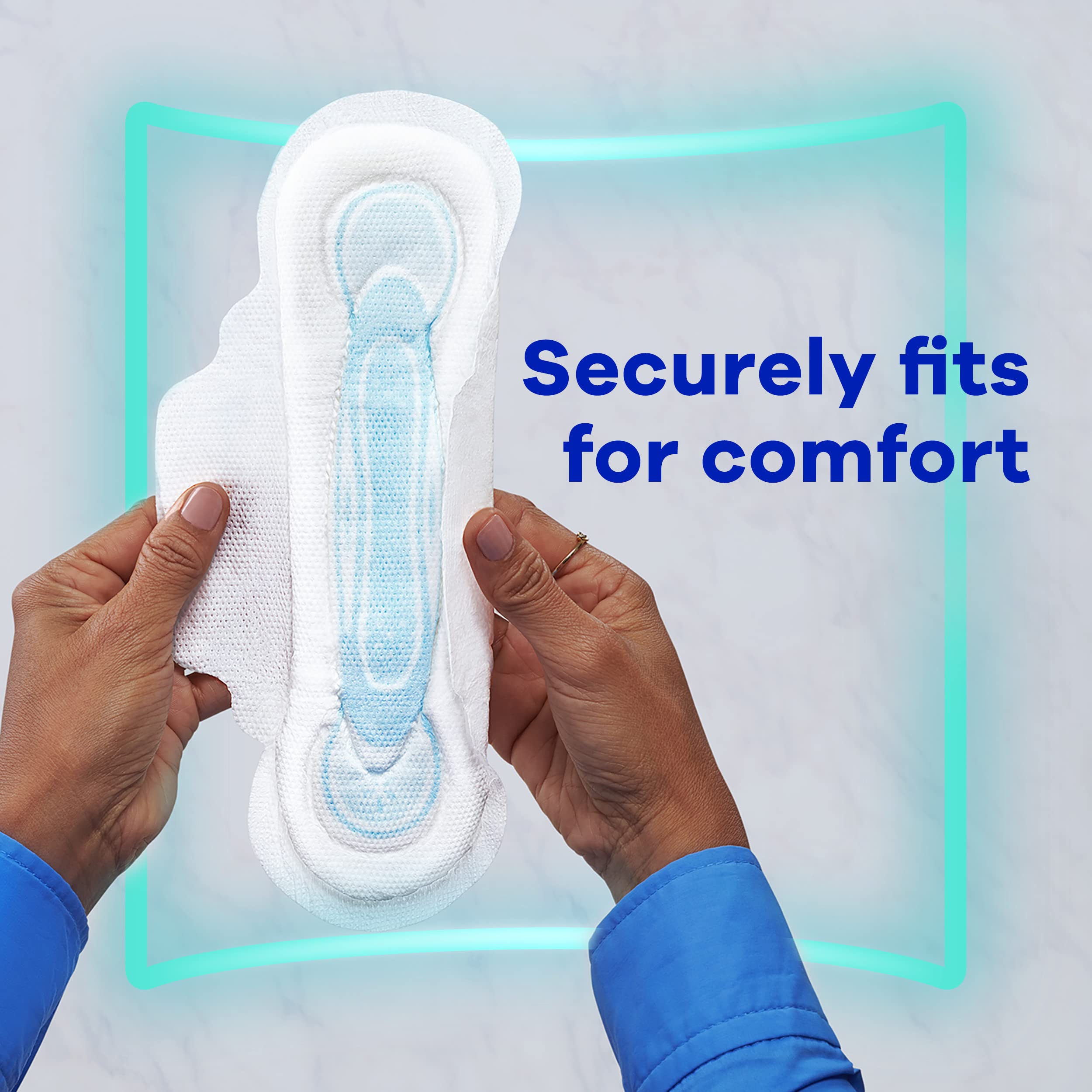 Always Maxi Feminine Pads For Women, Size 2 Long Super Absorbency, With Wings, Unscented, 60 Count - AB Mystery