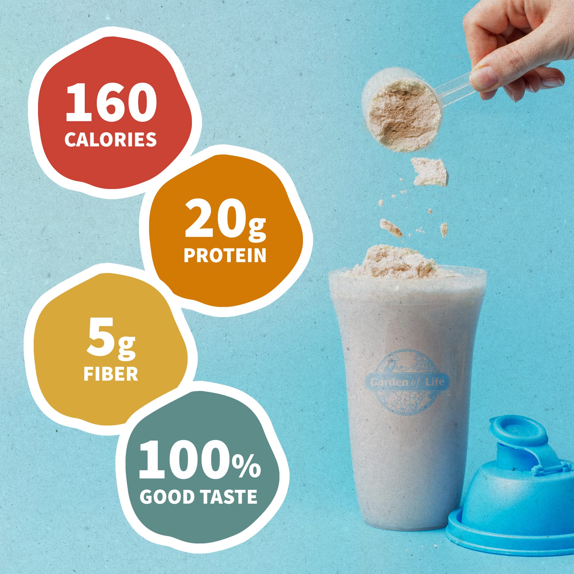 Garden of Life Creamy Vanilla Cookie Protein Powder + Oatmilk 20g Organic Vegan Plant - AB Mystery