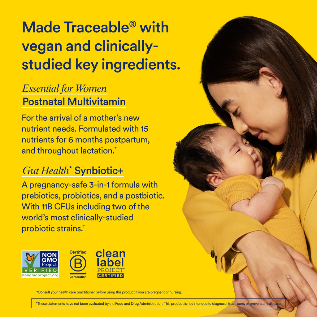 Ritual Postnatal Multivitamin and Gut Duo Supplements with Postnatal Vitamins and Synbiotic+ Ritual