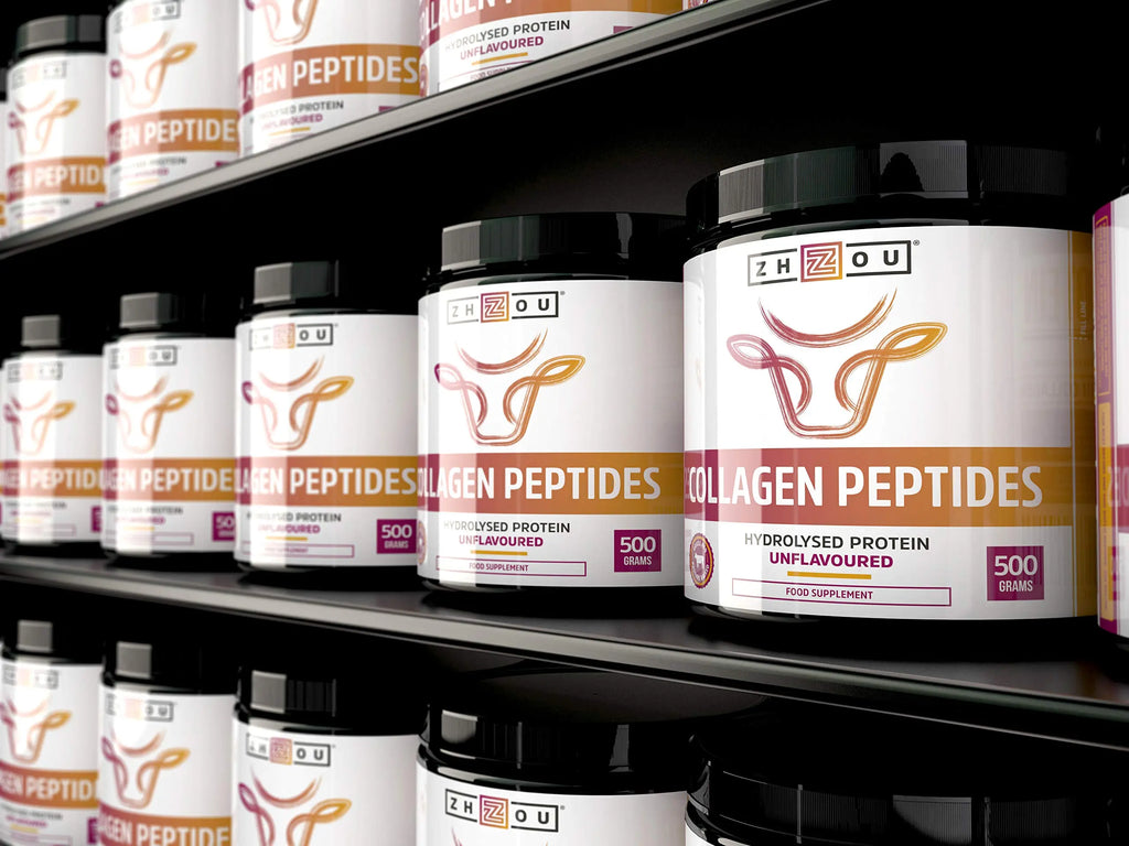 Collagen Powder 500g - Hydrolysed Collagen Peptides Powder - High Protein Bovine Collagen Supplement Nu U Nutrition