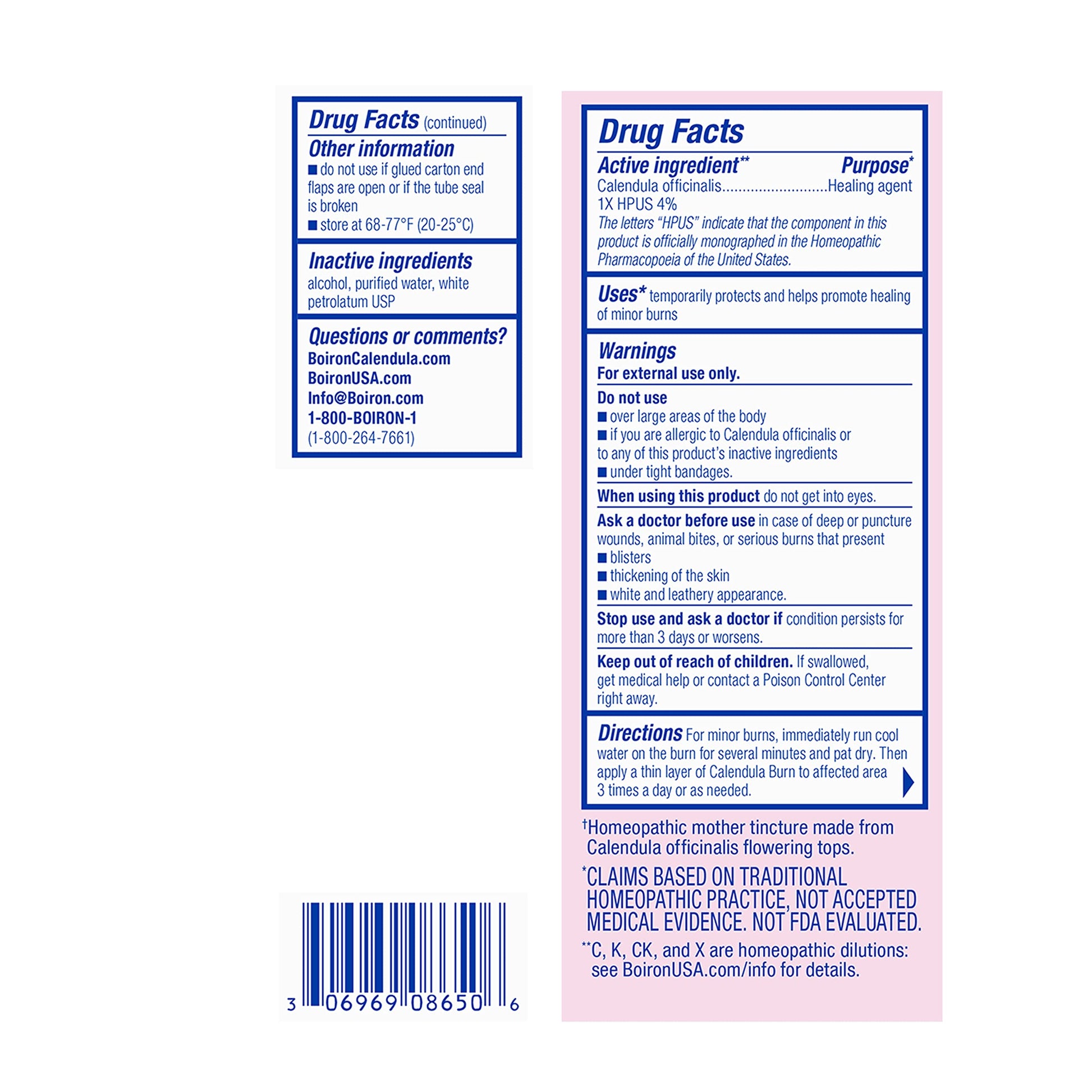 Boiron Calendula Burn Ointment for Relief from Minor Burns from Cooking, Friction, or Sunburns - 1 oz - AB Mystery