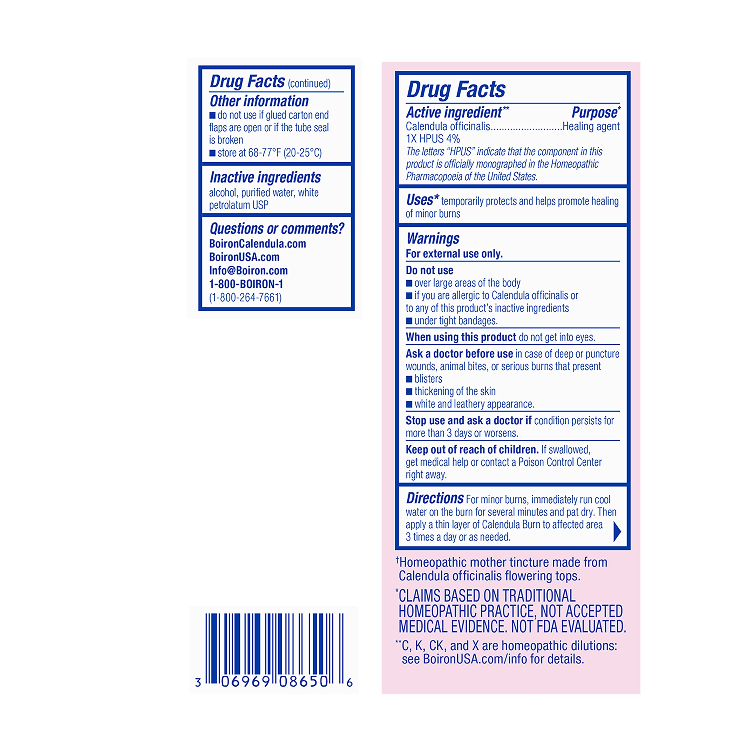 Boiron Calendula Burn Ointment for Relief from Minor Burns from Cooking, Friction, or Sunburns - 1 oz - AB Mystery