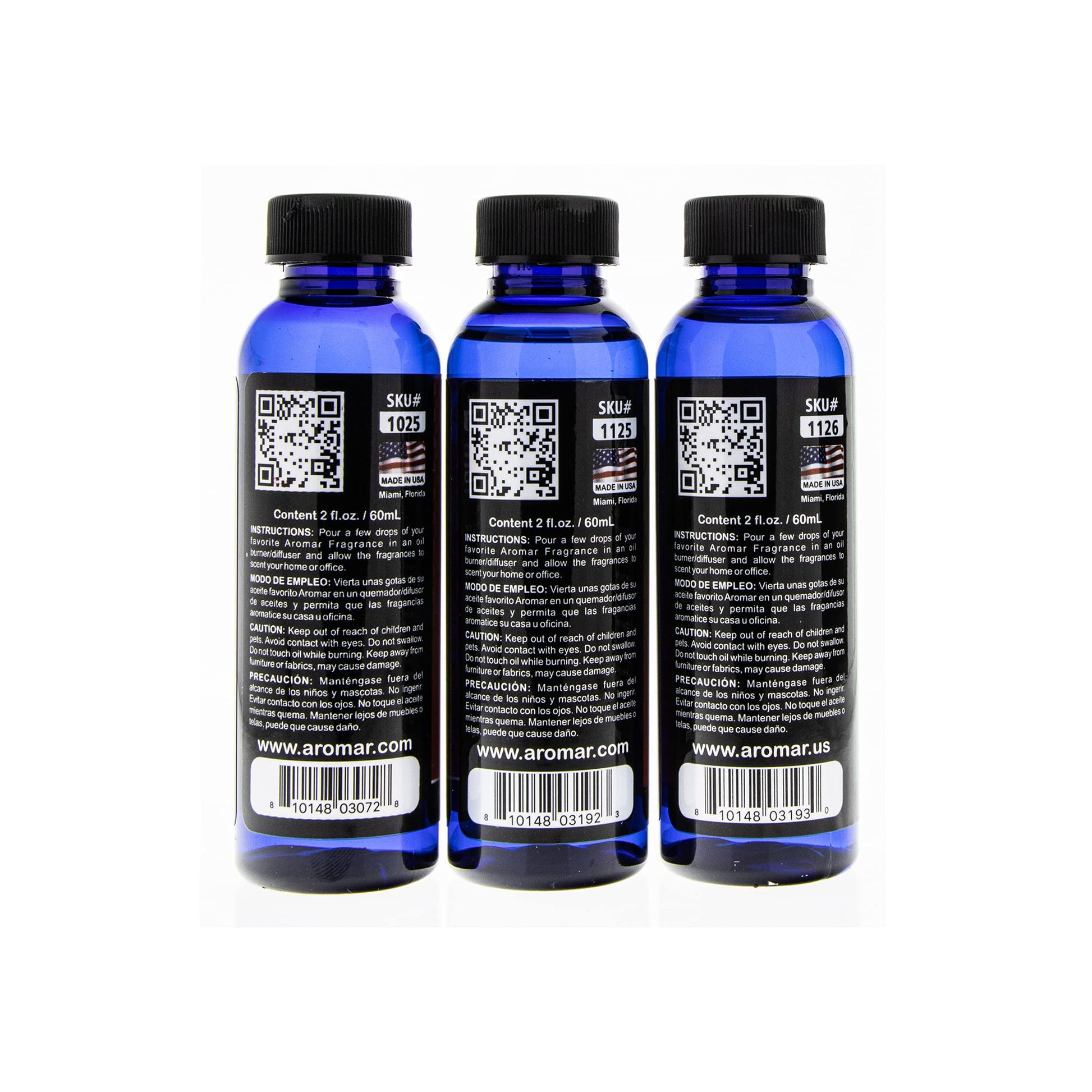 AROMAR Premium Fragrance Oil, 2oz Bottle 3 Pack Long Lasting Aromatic Scent, Fresh and Revitalizing - AB Mystery