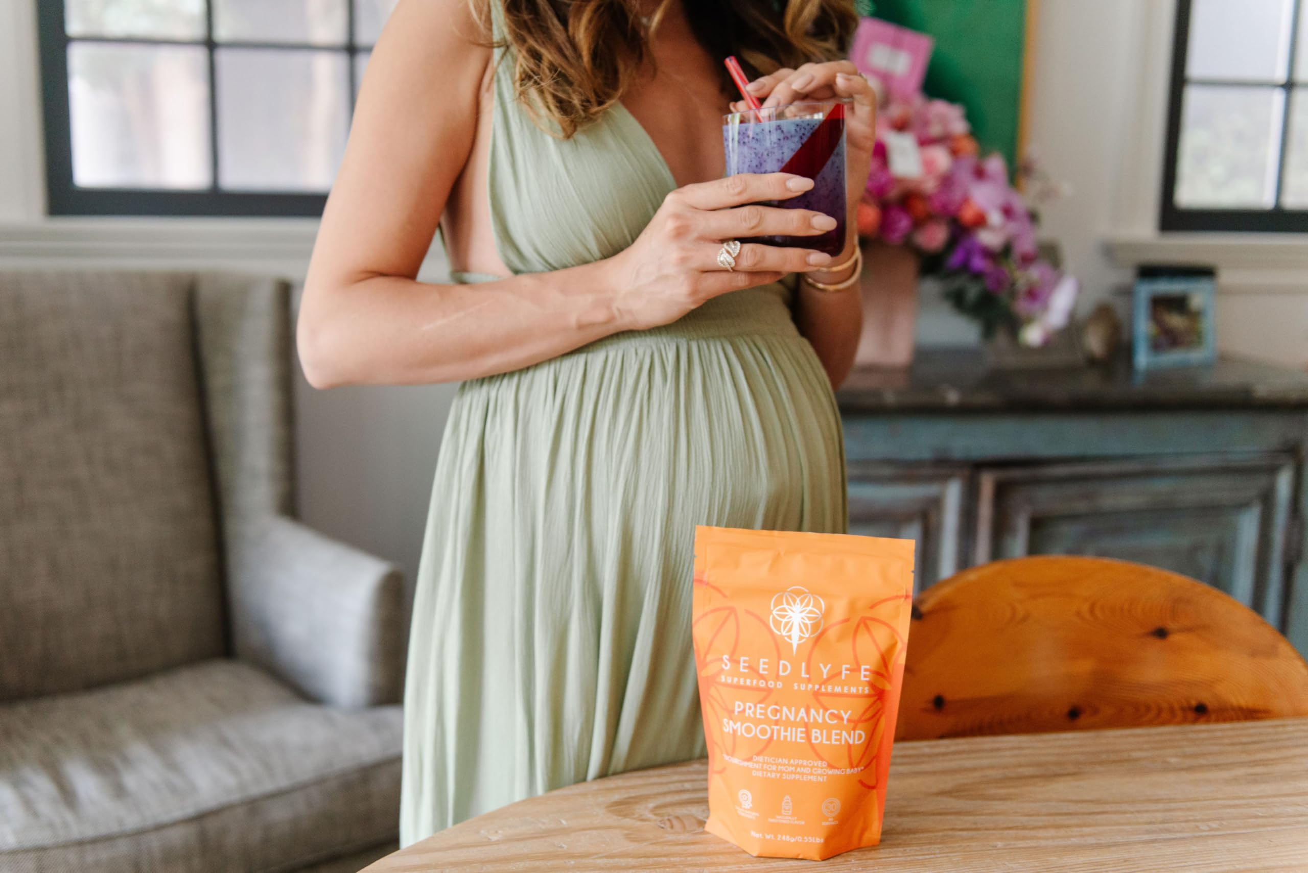 SEEDLYFE Pregnancy Superfood Smoothie Powder | Protein, Veggies, Antioxidants SEEDLYFE