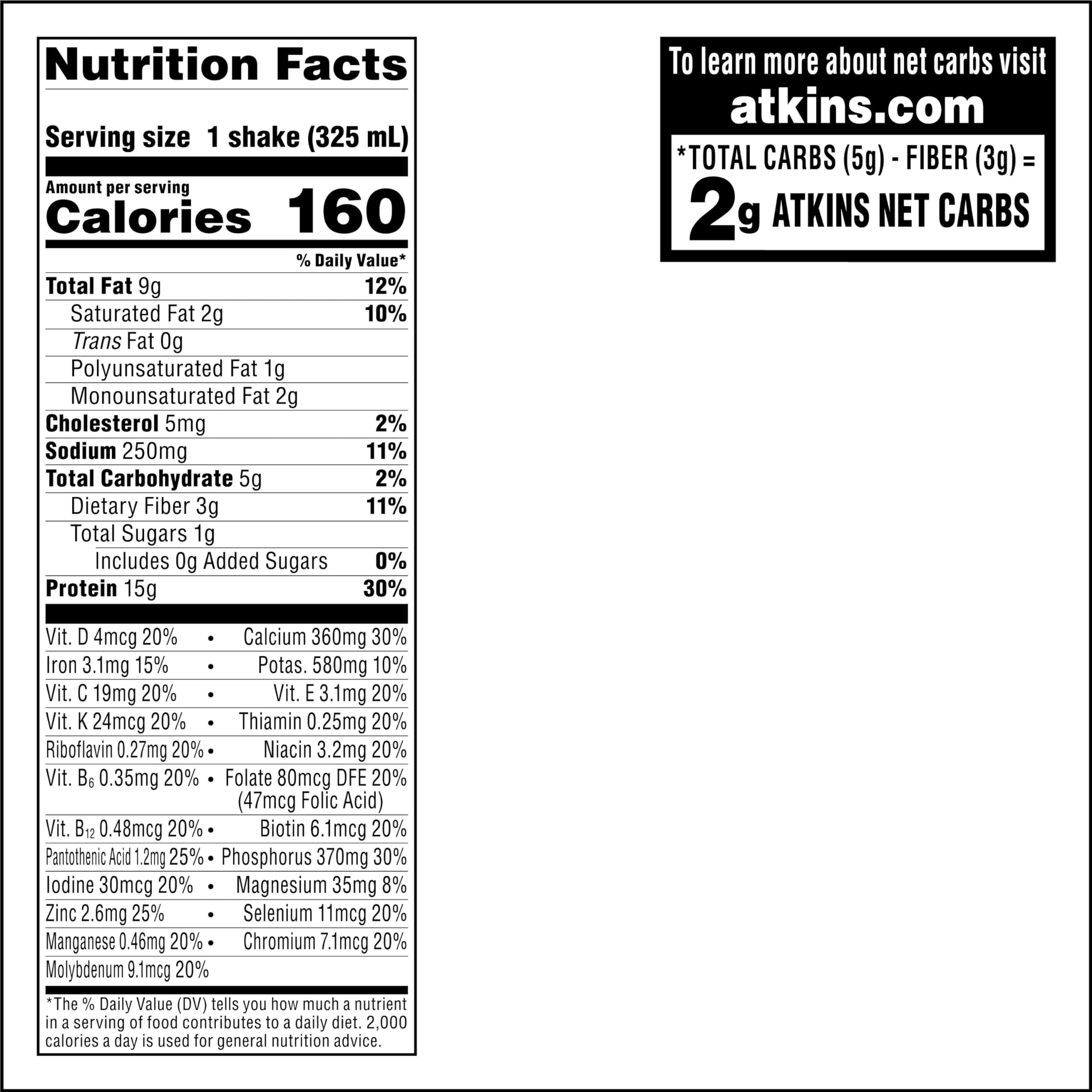 Atkins Milk Chocolate Delight Protein Shake, 15g Protein, Low Glycemic, 2g Net Carb - AB Mystery