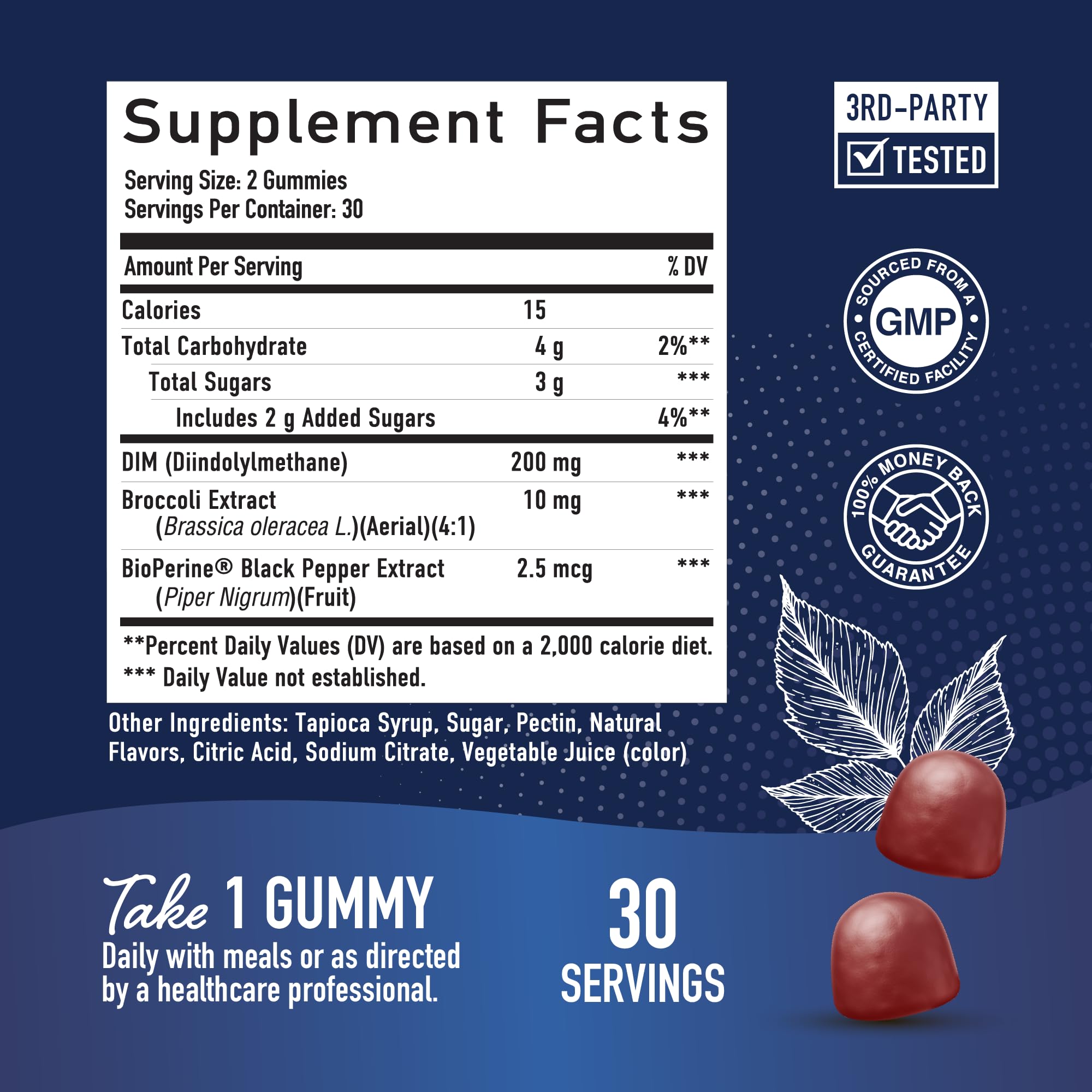 DIM Gummies | 200mg | Hormone Balance Gummies for PMS, Menopause, Hormonal Acne & More - AB Mystery