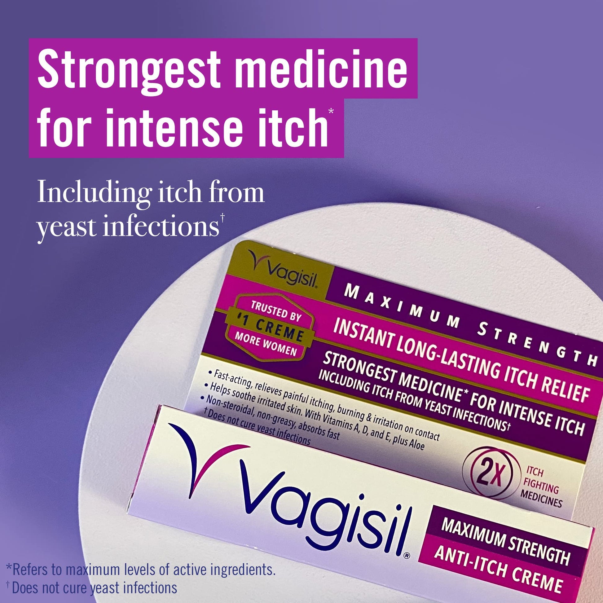 Nature's Way Probiotic Pearls for Women & Vagisil Maximum Strength Feminine Anti-Itch Cream - AB Mystery