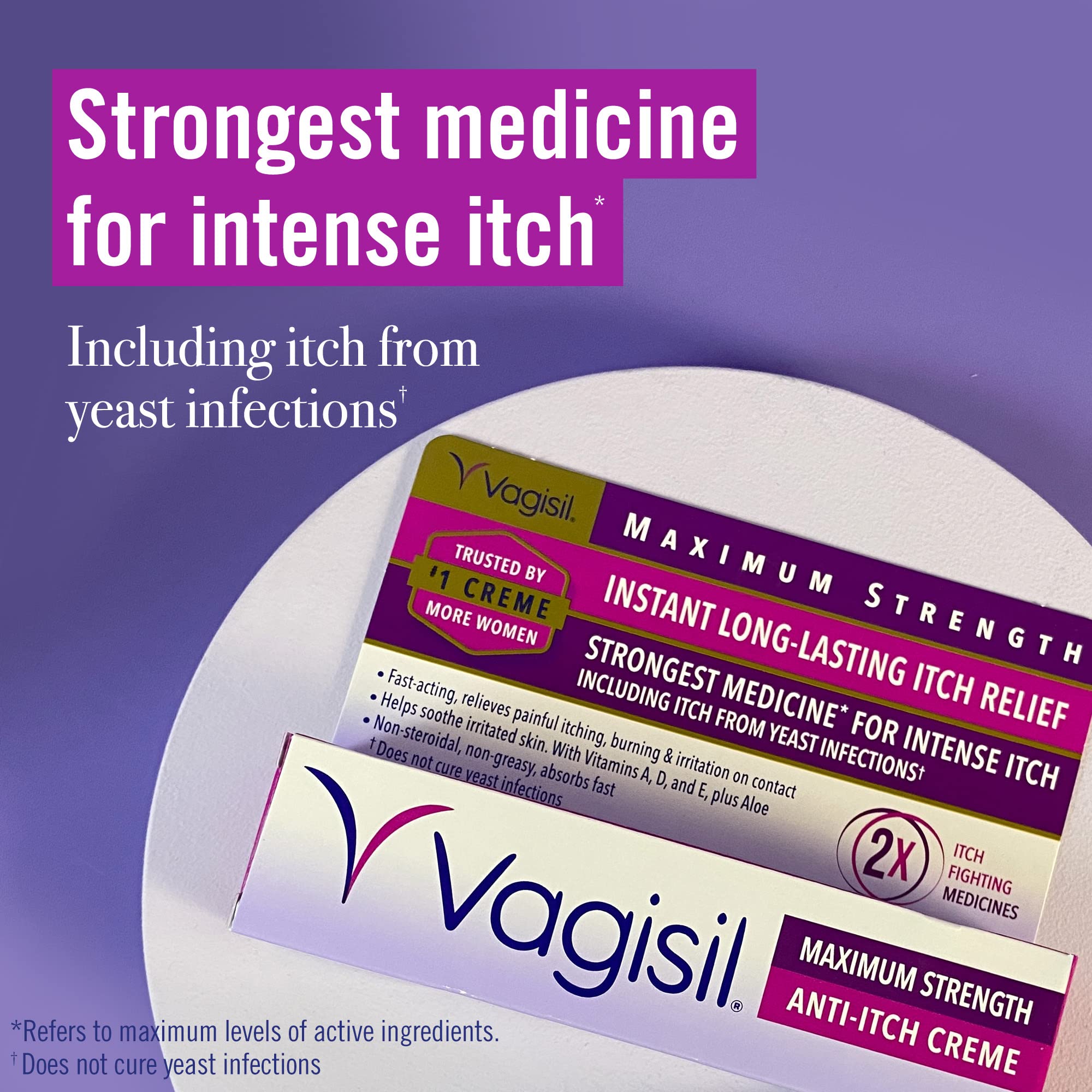 Nature's Way Probiotic Pearls for Women & Vagisil Maximum Strength Feminine Anti-Itch Cream - AB Mystery