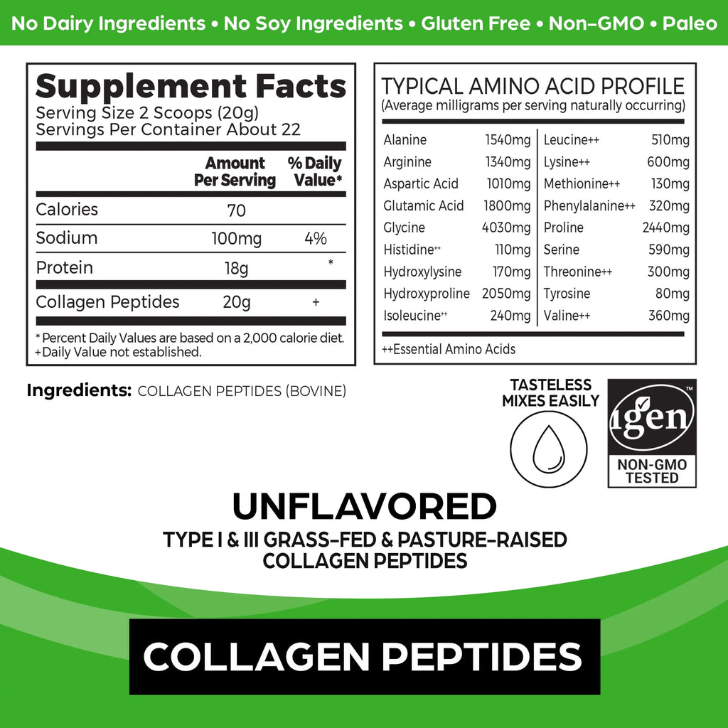 Orgain Collagen Peptides Unflavoured 454 g - AB Mystery