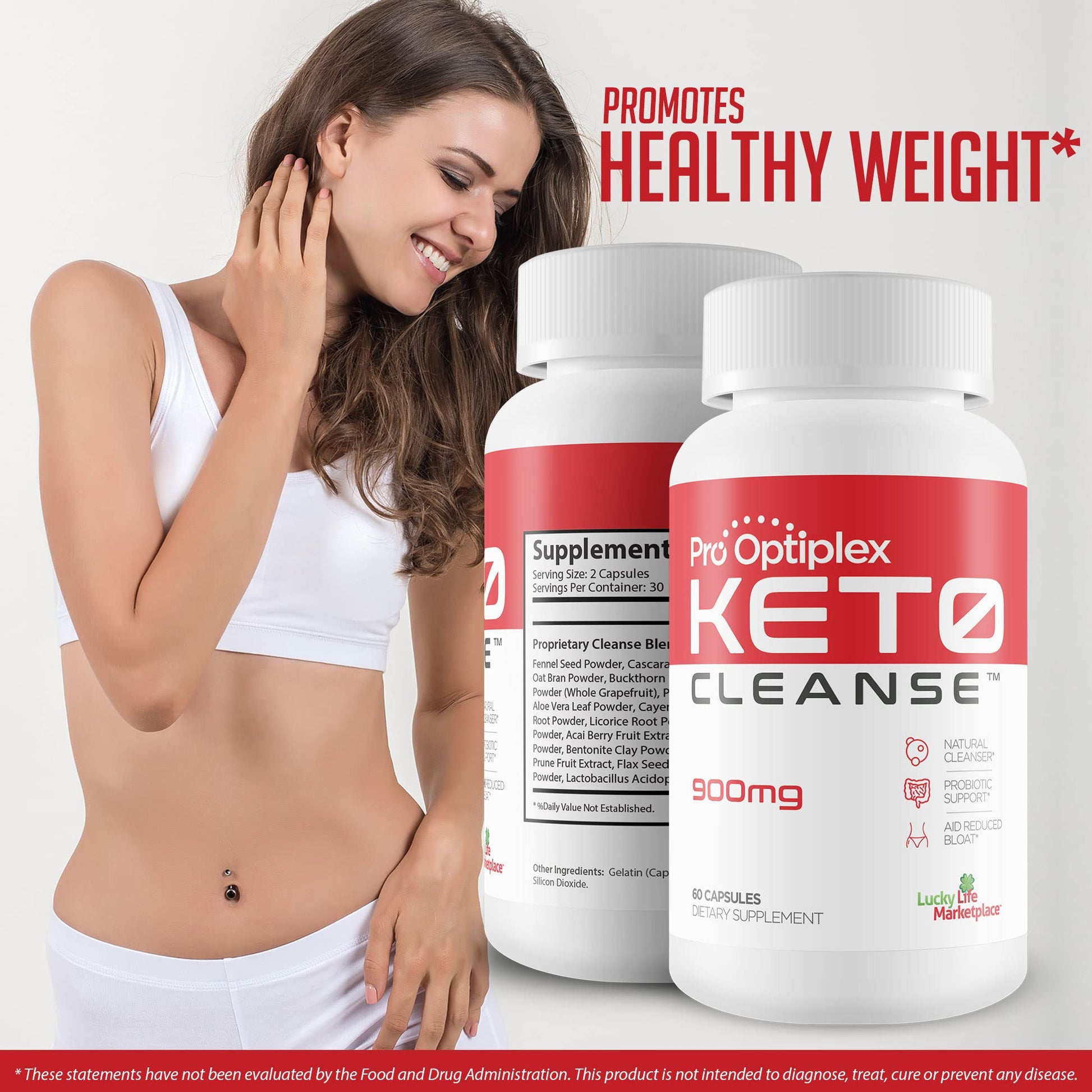 Pro Optiplex Keto Cleanse - Cleanse & Detox Naturally - Herbal Keto Cleanse with Probiotic - AB Mystery