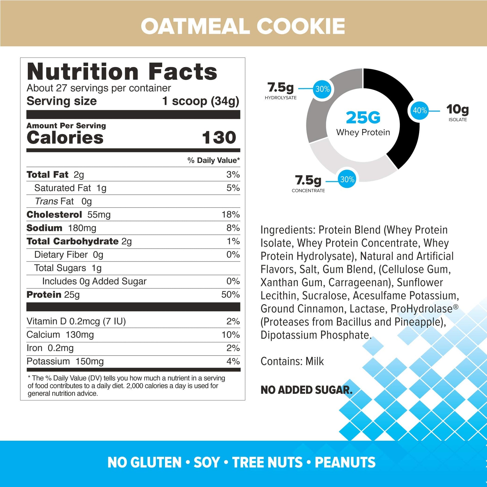 Bodybuilding Signature 100% Whey Protein Powder | 25g of Protein per Serving - AB Mystery