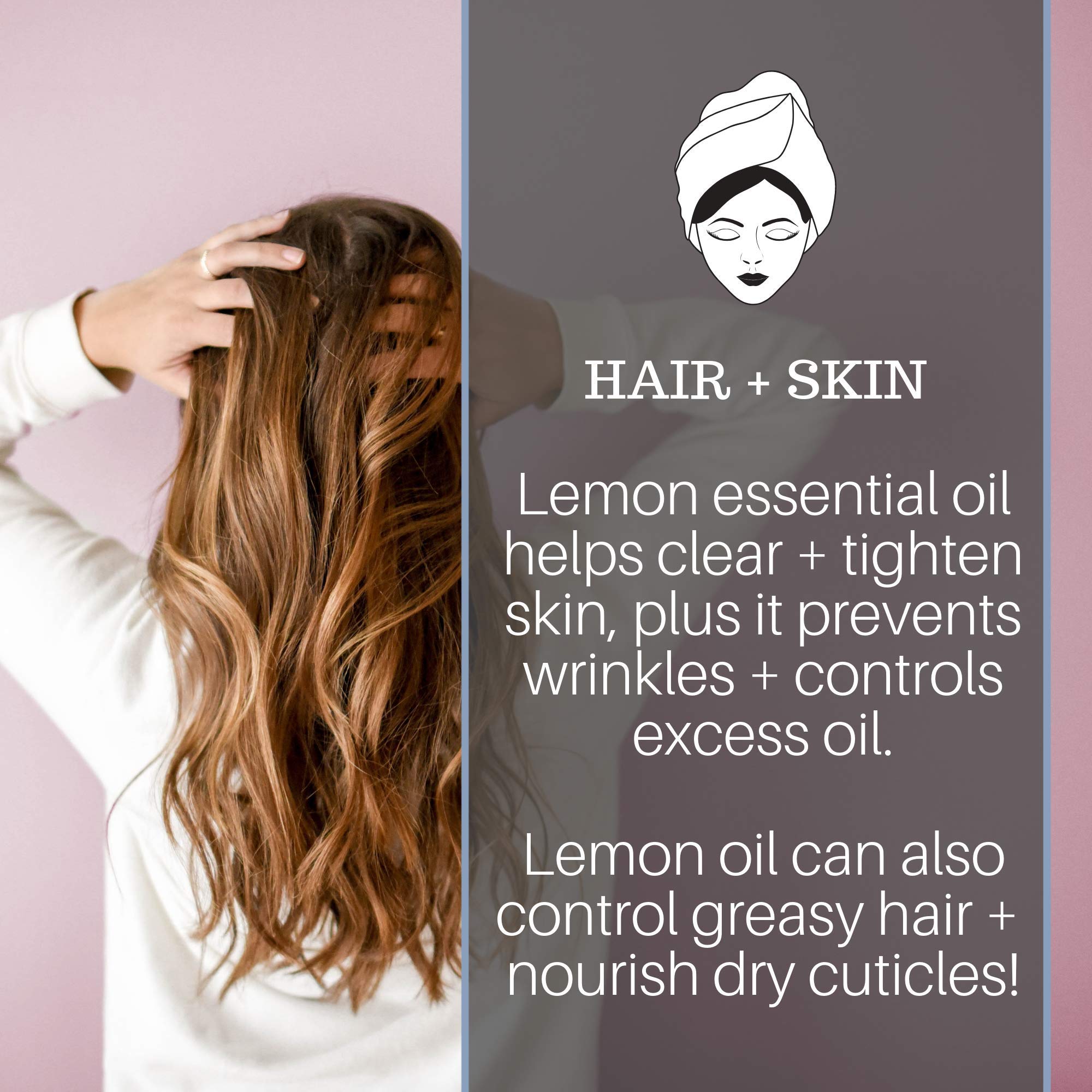 Lemon Essential Oil, 4 fl oz - 100% Pure & Undiluted Lemon Oil for Diffuser and DIY - Natural Deodorizer - AB Mystery