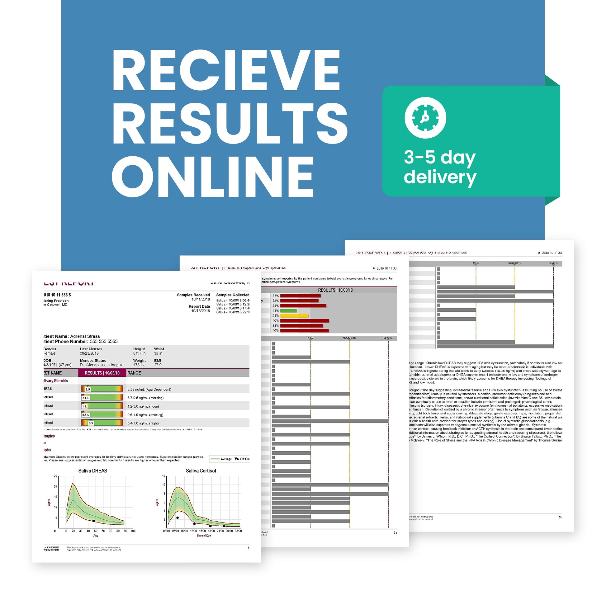 Estradiol (E2) & Progesterone (PG) | Saliva Hormone Test Kit for Women | Progesterone Deficiency - AB Mystery