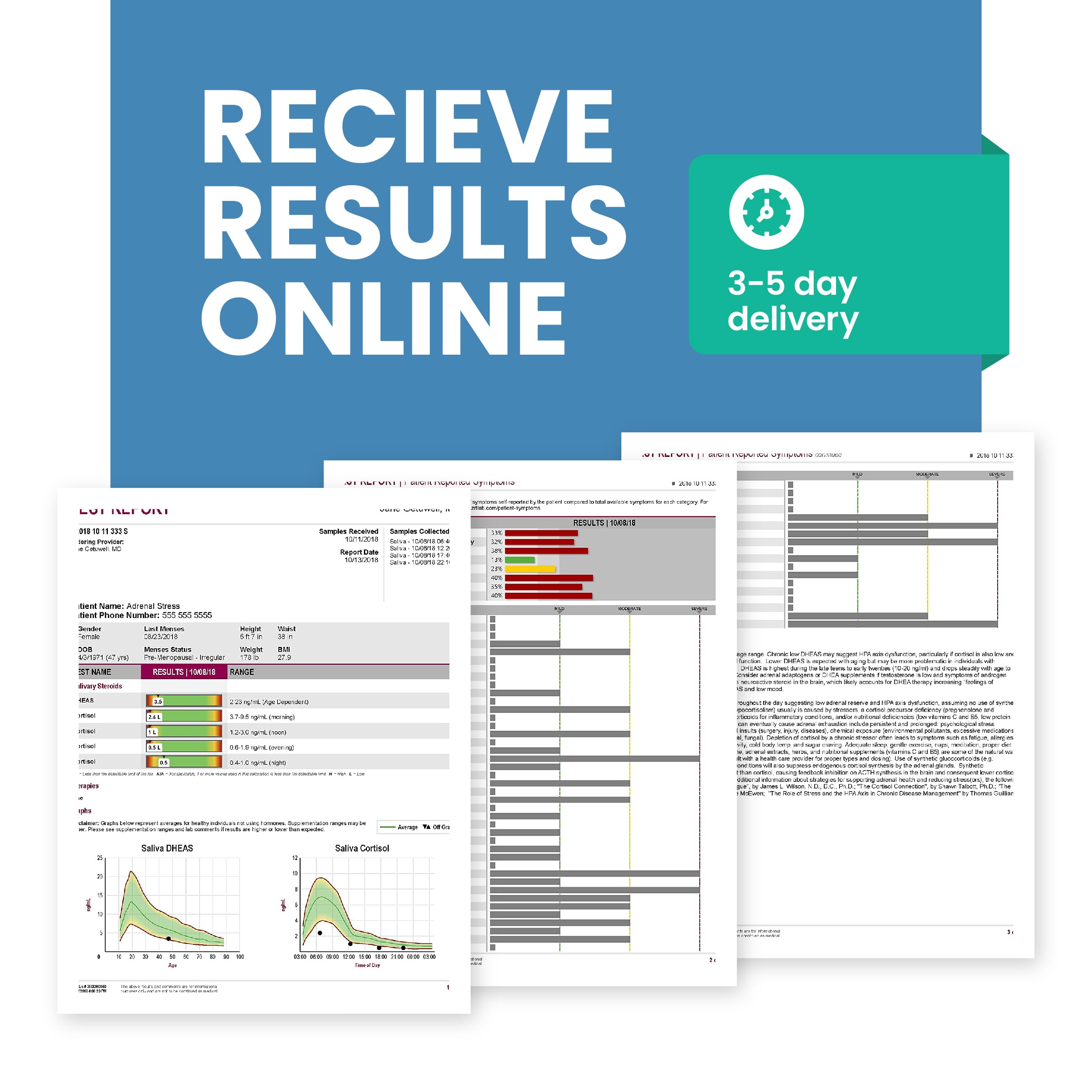 Estradiol (E2) & Progesterone (PG) | Saliva Hormone Test Kit for Women | Progesterone Deficiency - AB Mystery