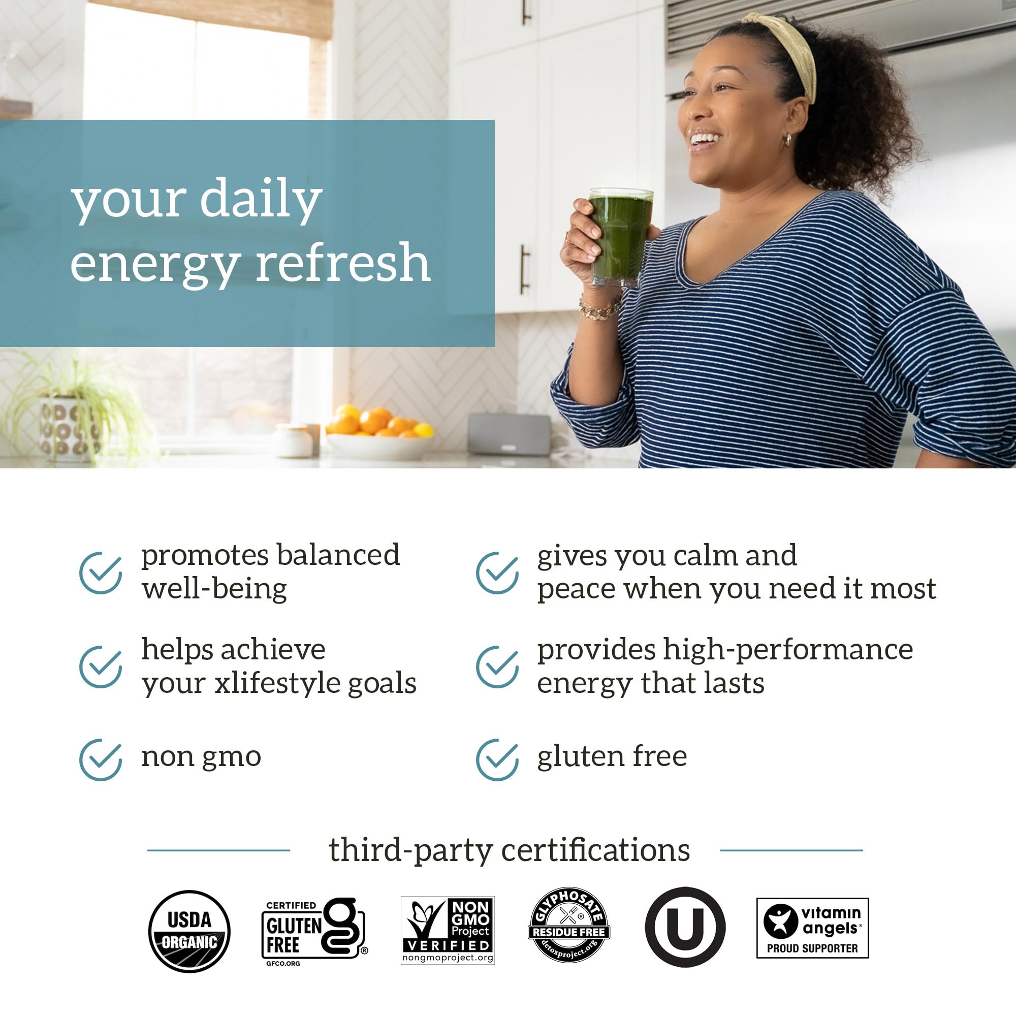 Organifi Sunrise to Sunset Power Box (9.5 Oz. Each) - Organic Superfood Powder - AB Mystery