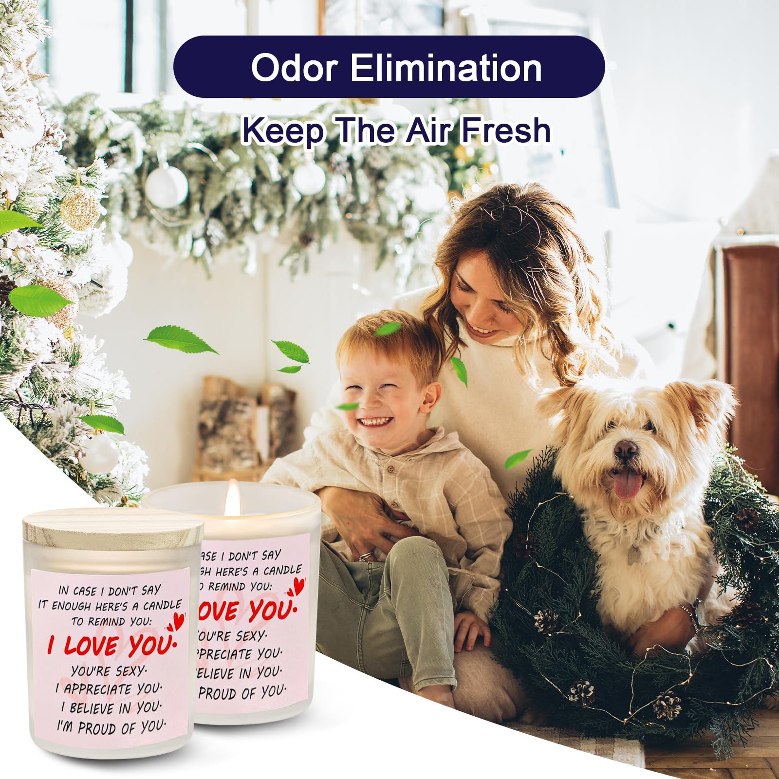 Gifts for Her Anniversary Candler - 2pack Valentine's Day Candle Gift,Wife Gifts Anniversary,Vanilla Lavender - AB Mystery