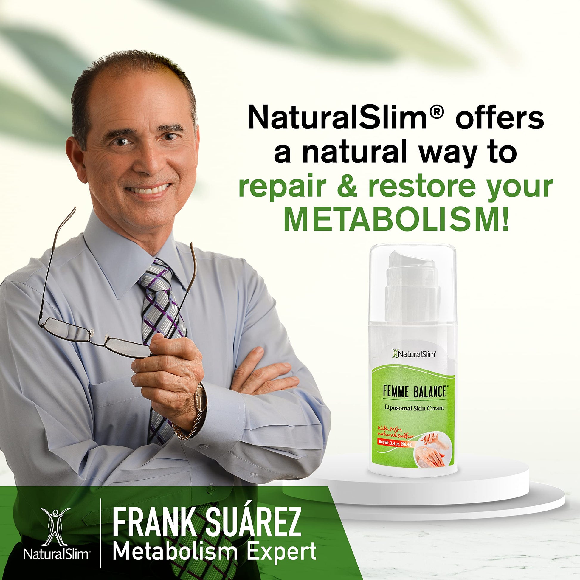 NaturalSlim Femme Balance - Progesterone Cream for Women - Natural Hormonal Balance & Menopause - AB Mystery