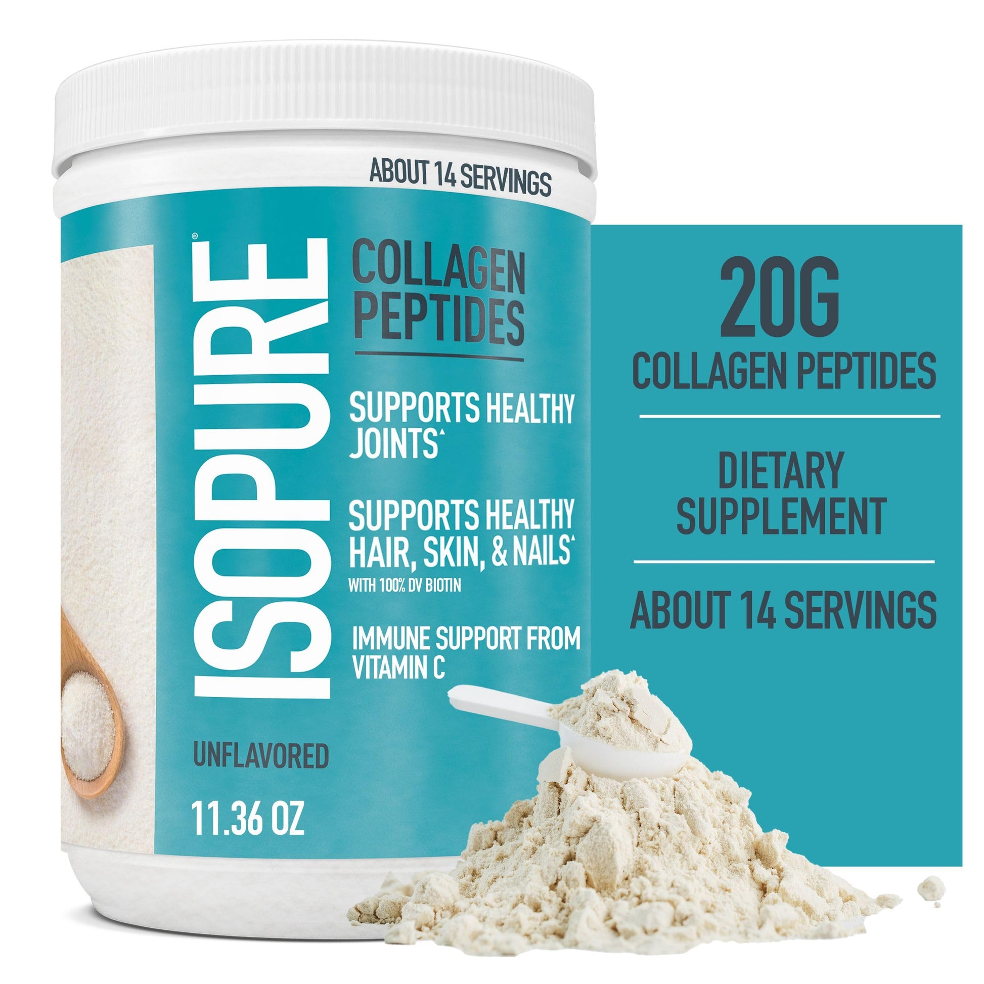 Bundle of Isopure Unflavored Organic Vegan Pea Protein Powder, Dairy Free with Amino - AB Mystery
