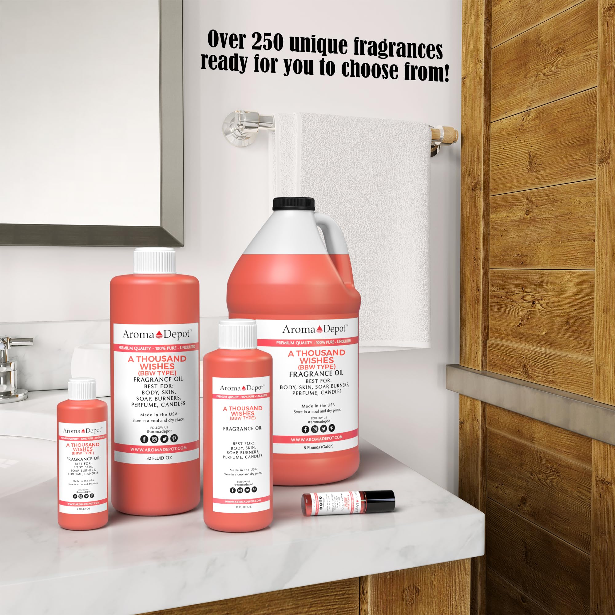 A Thousand Wishes 4oz Fragrance Oil I Perfume I Skin Oil I Scented Oil. DIY Projects Such as Candles - AB Mystery