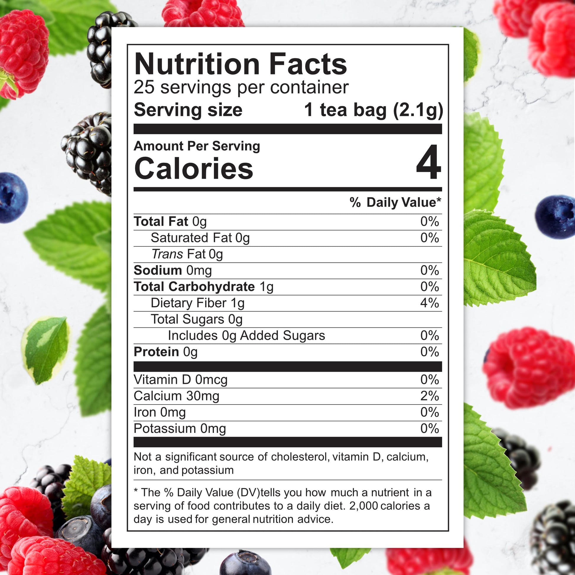 Total Tea Slimming Detox Tea for a Healthy Weight Support - Caffeine Free - Herbal - AB Mystery