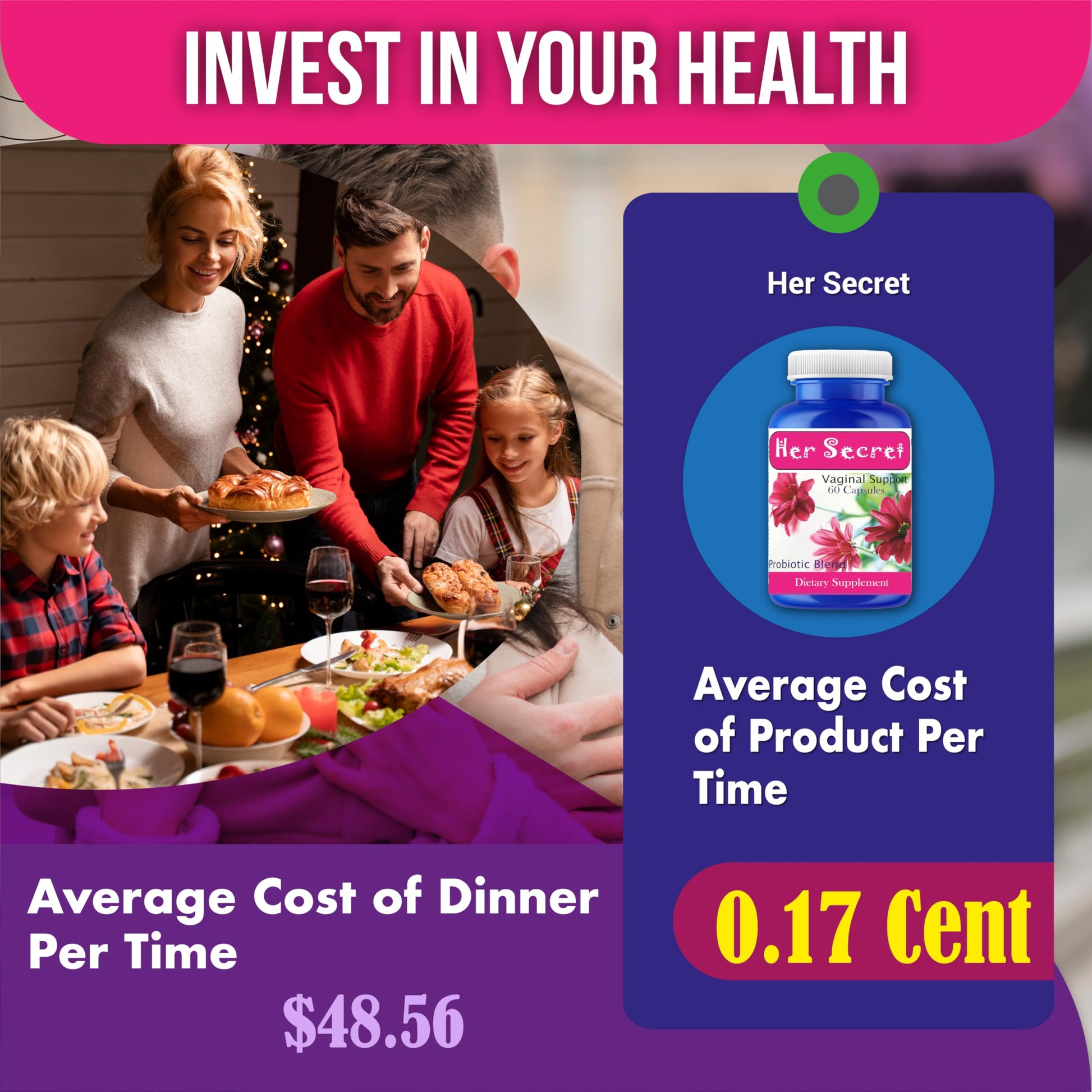 Embarrassed with Femenine Odor? Worried about Female Urinary Odor? Try Femenine Odor Supplement 60 Pills - AB Mystery