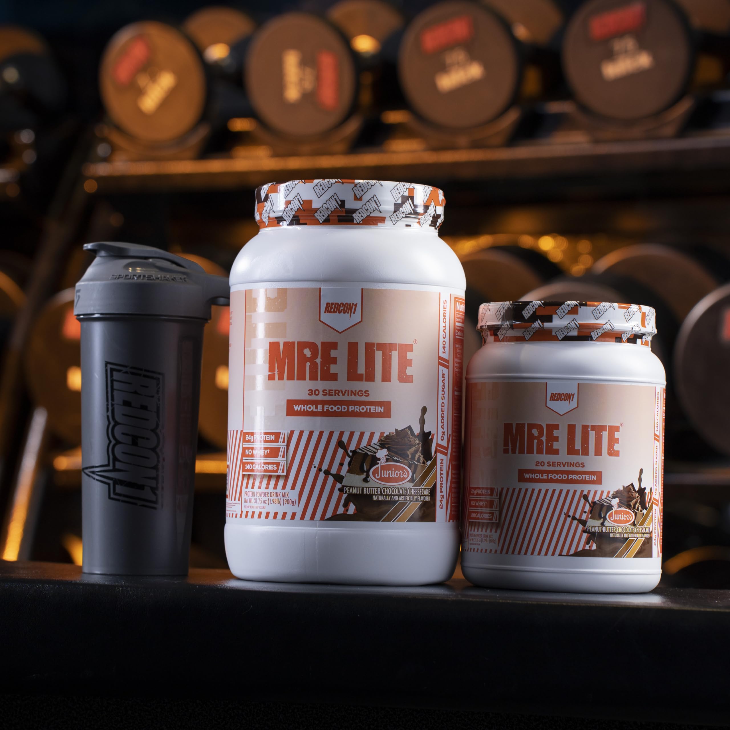 REDCON1 MRE Lite Whole Food Protein Powder, Juniors, Peanut Butter Chocolate - AB Mystery