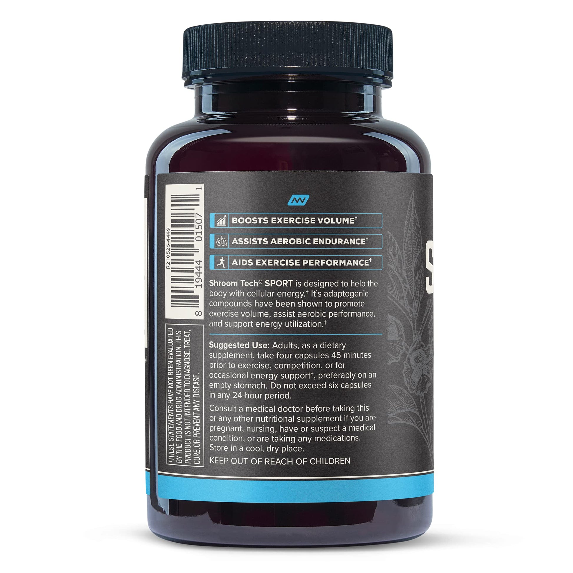 Onnit Shroom TECH Sport (84ct) | All Natural Pre-Workout Supplement with Ashwagandha - AB Mystery