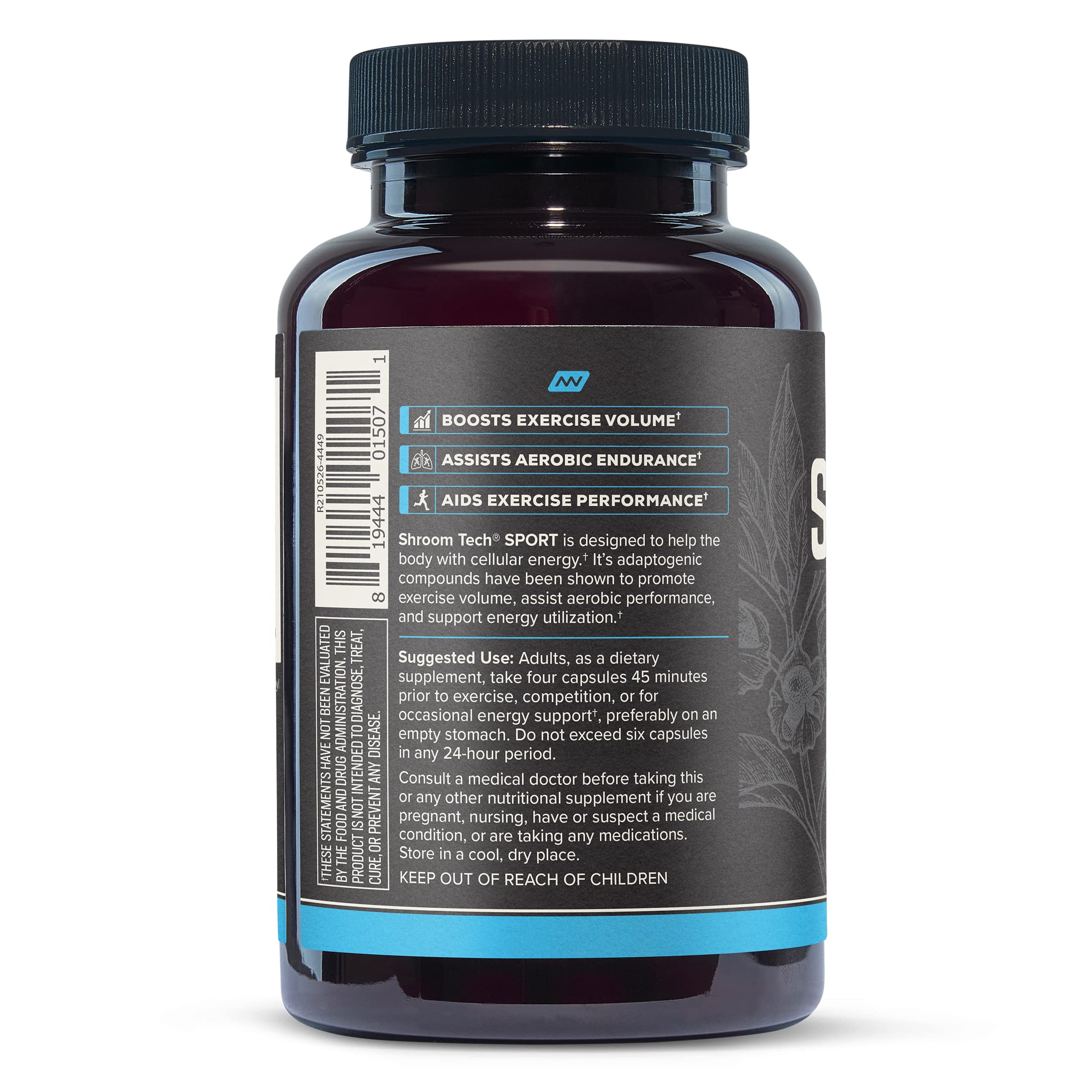 Onnit Shroom TECH Sport (84ct) | All Natural Pre-Workout Supplement with Ashwagandha - AB Mystery