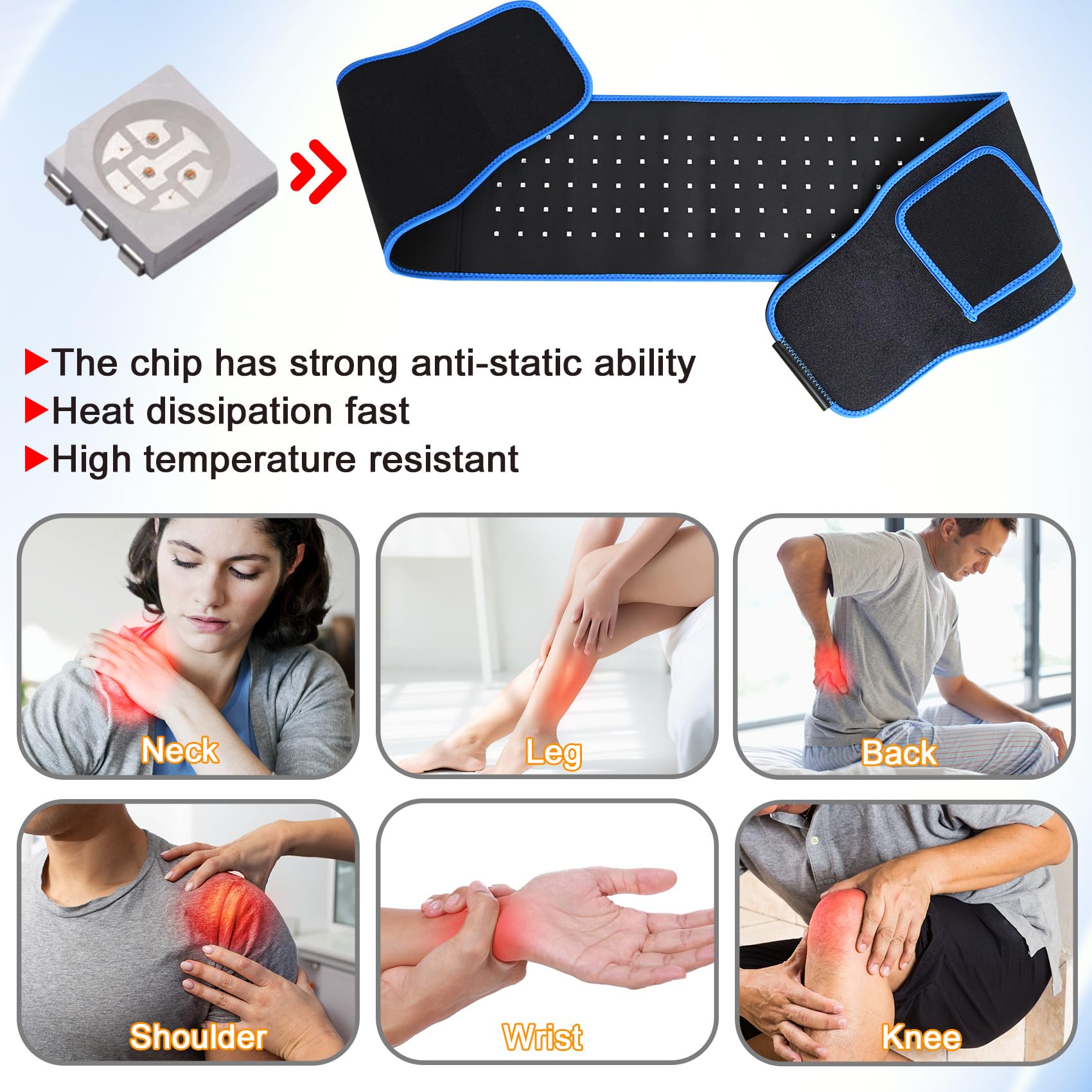 Red Light Therapy Belt, Infrared Light Therapy Red Light Therapy Device, Infrared Light Therapy Wrap - AB Mystery