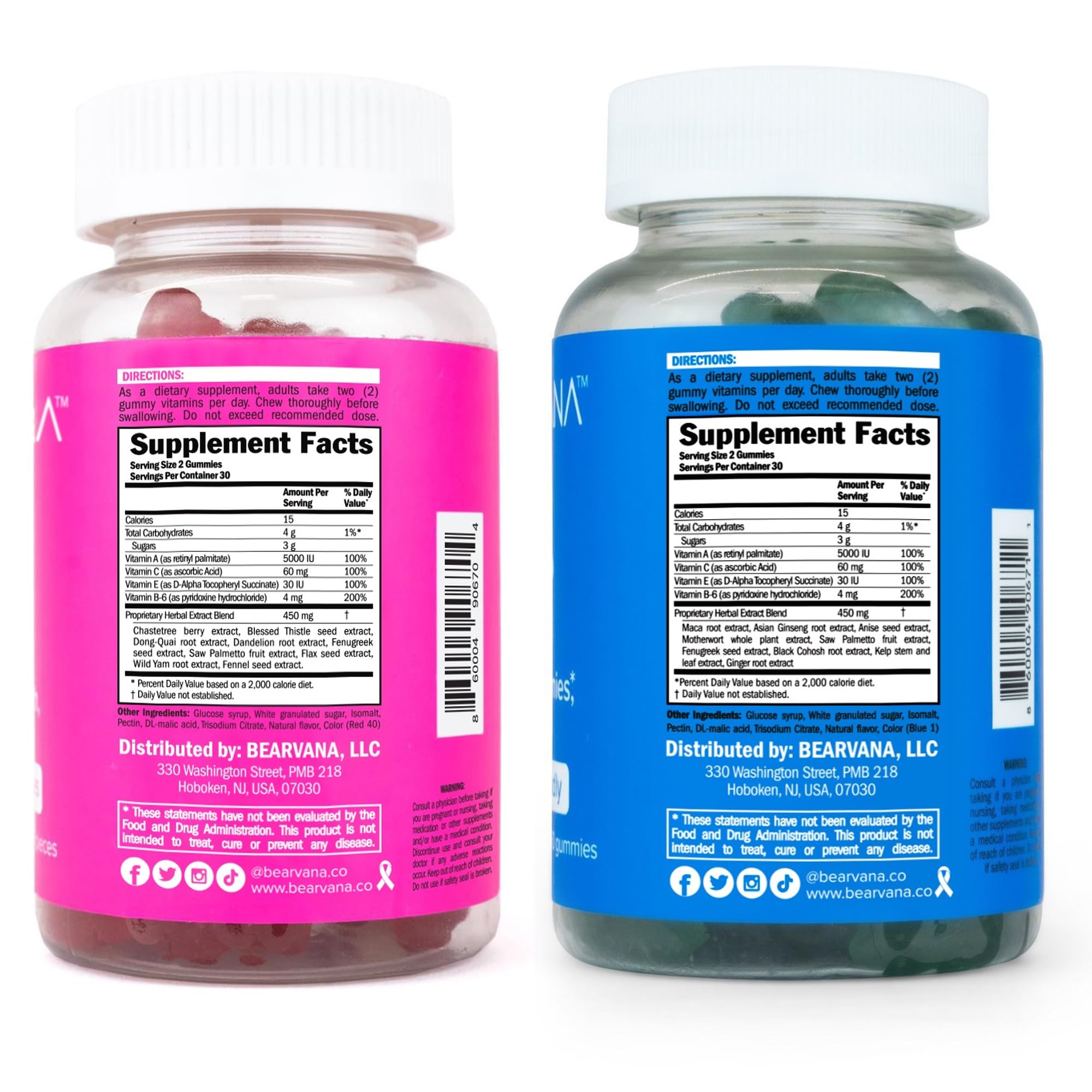 BEARVANA Gummies Combo Pack - Chest and Bum Gummies - Workout Aid - Women’s - AB Mystery