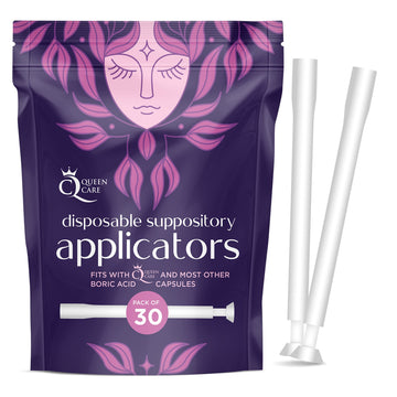 Queen Care - Disposable Suppository Applicator, Boric Acid Applicator, Feminine Care Suppository Applicator