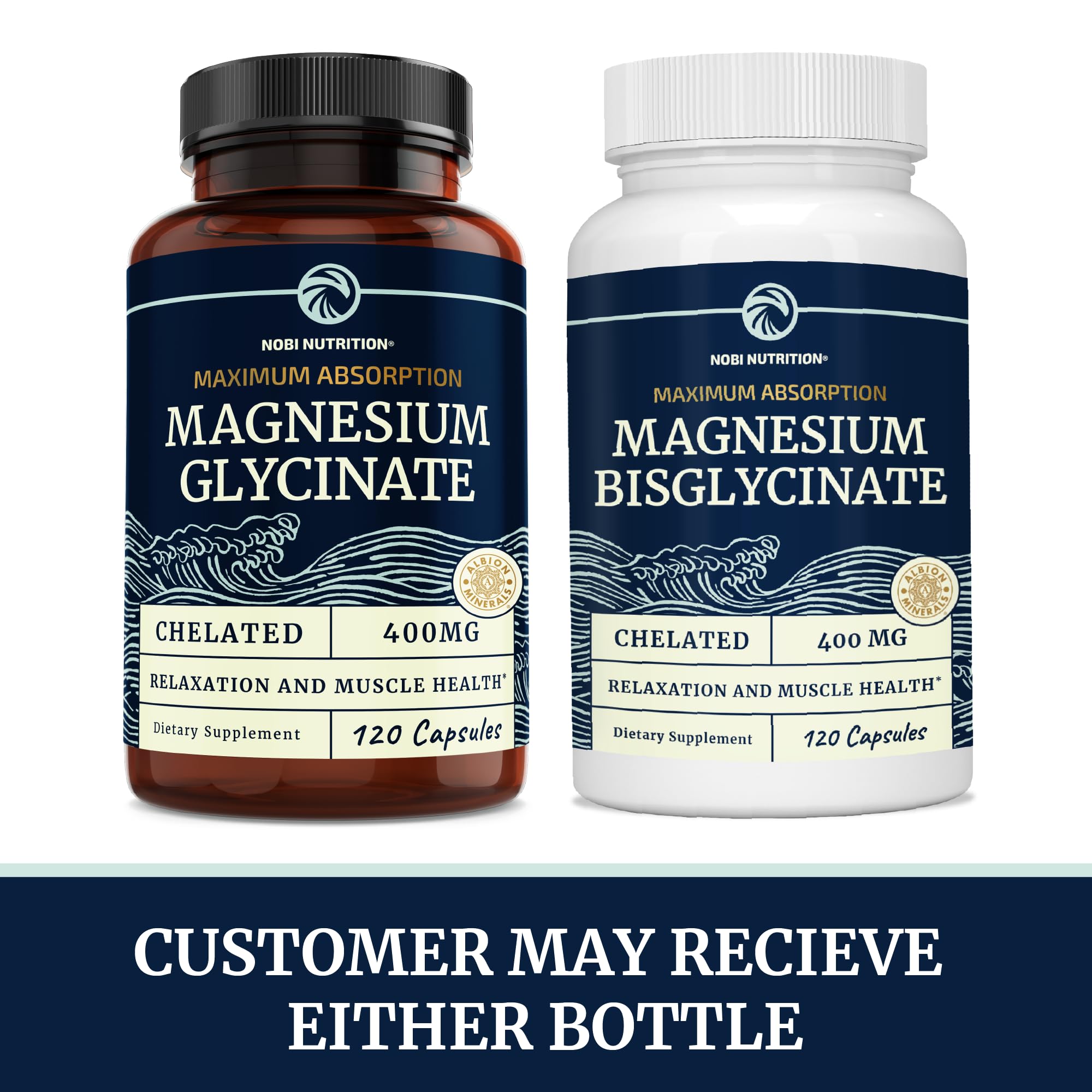 Magnesium Bisglycinate 400mg | Chelated Bisglycinate for Muscle Relaxation, Bones - AB Mystery