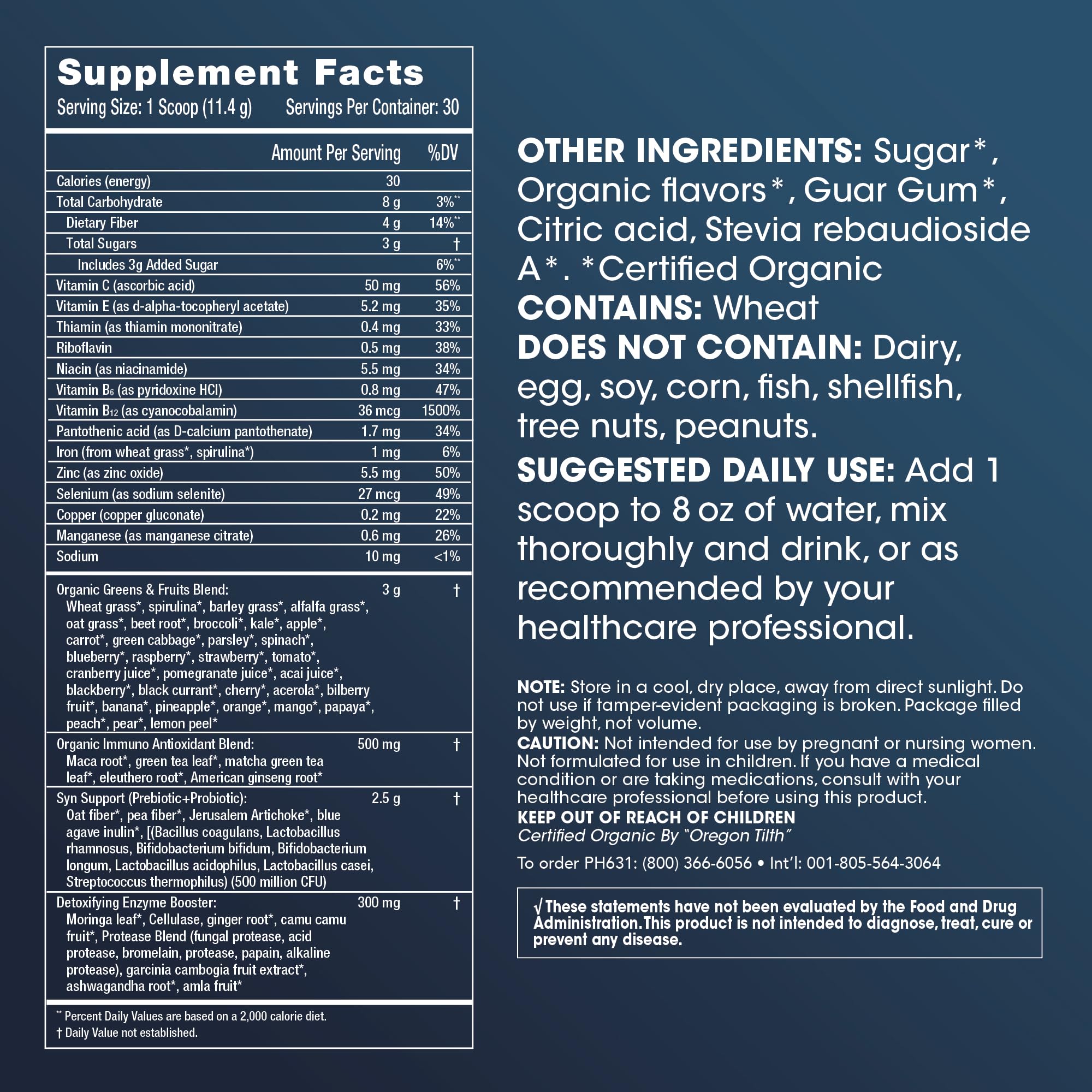 ProHealth Longevity Greens- Delicious Organic Healthy Greens for Energy & Aging - AB Mystery