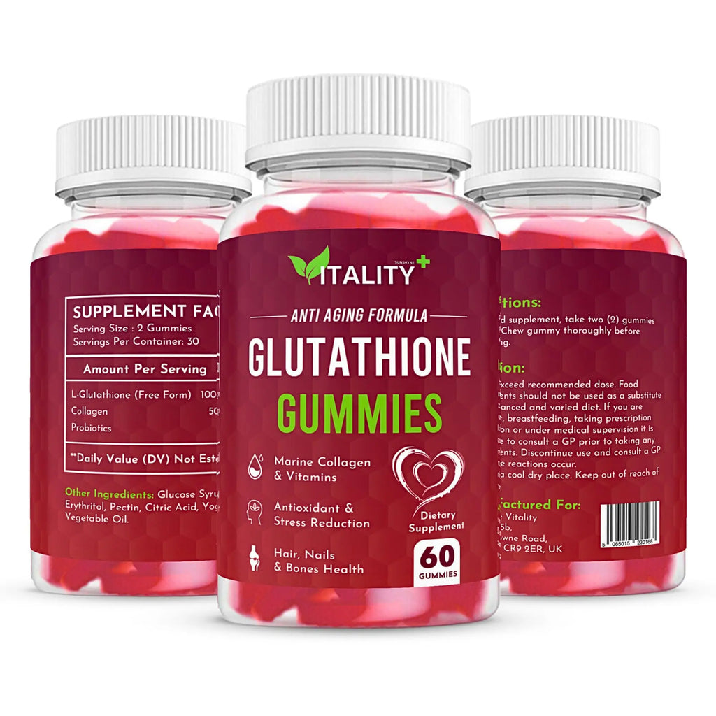 2 Pack Glutathione Gummies | with Marine Collagen | 1050mg per Serving | Antioxidant Support - AB Mystery